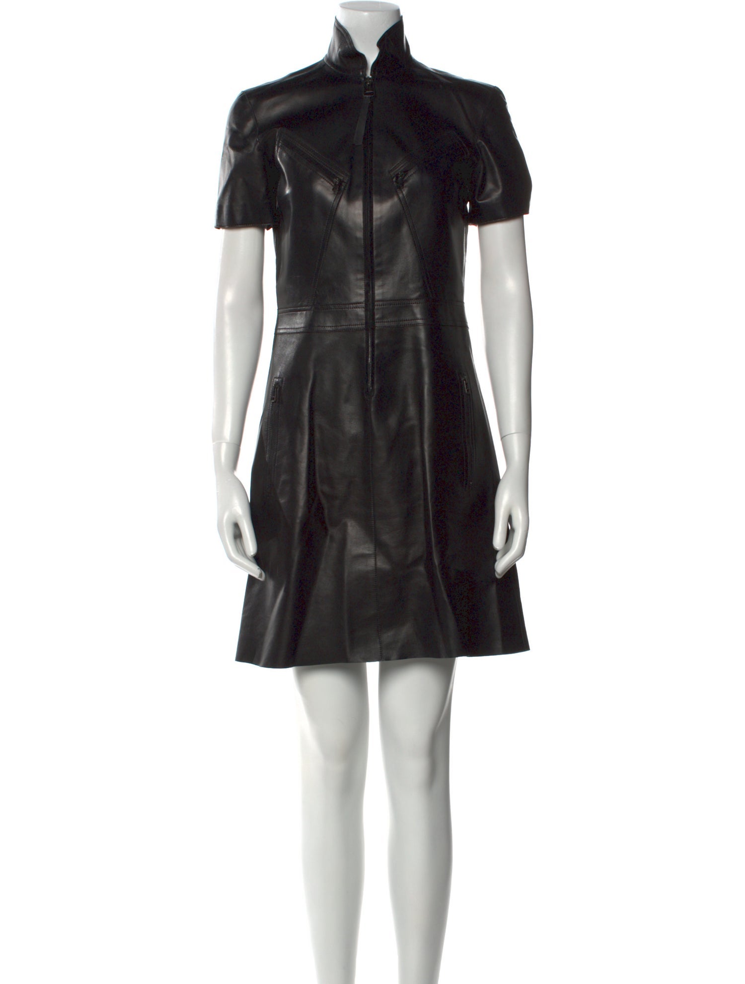 Derek Lam Mock Neck Mini Dress