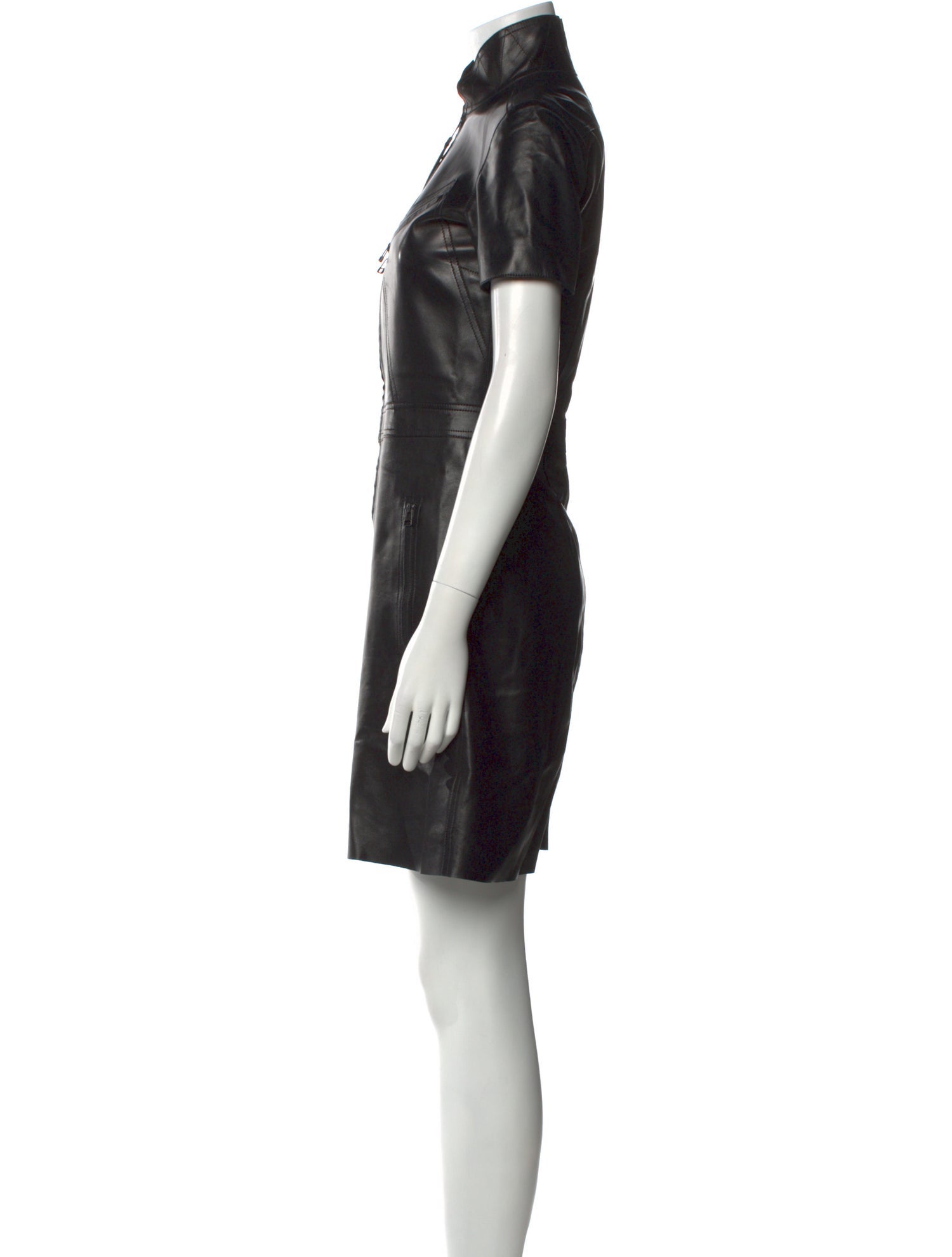 Derek Lam Mock Neck Mini Dress