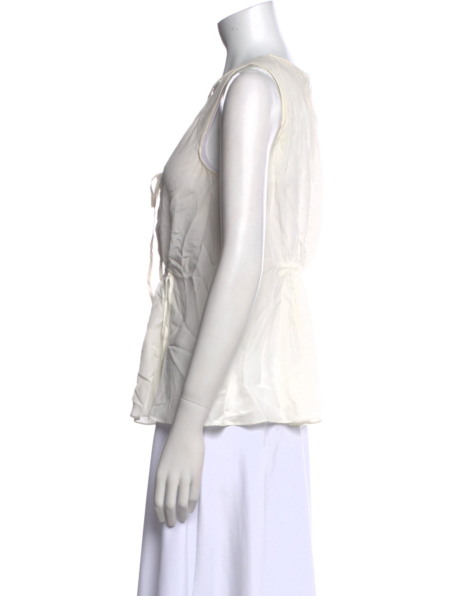 Derek Lam Silk V-Neck Top