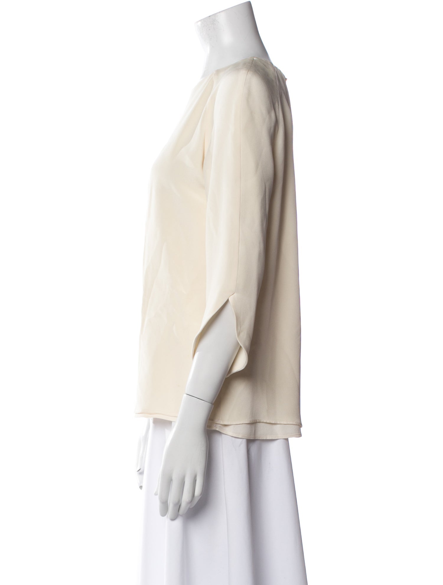 Derek Lam Silk Scoop Neck Blouse