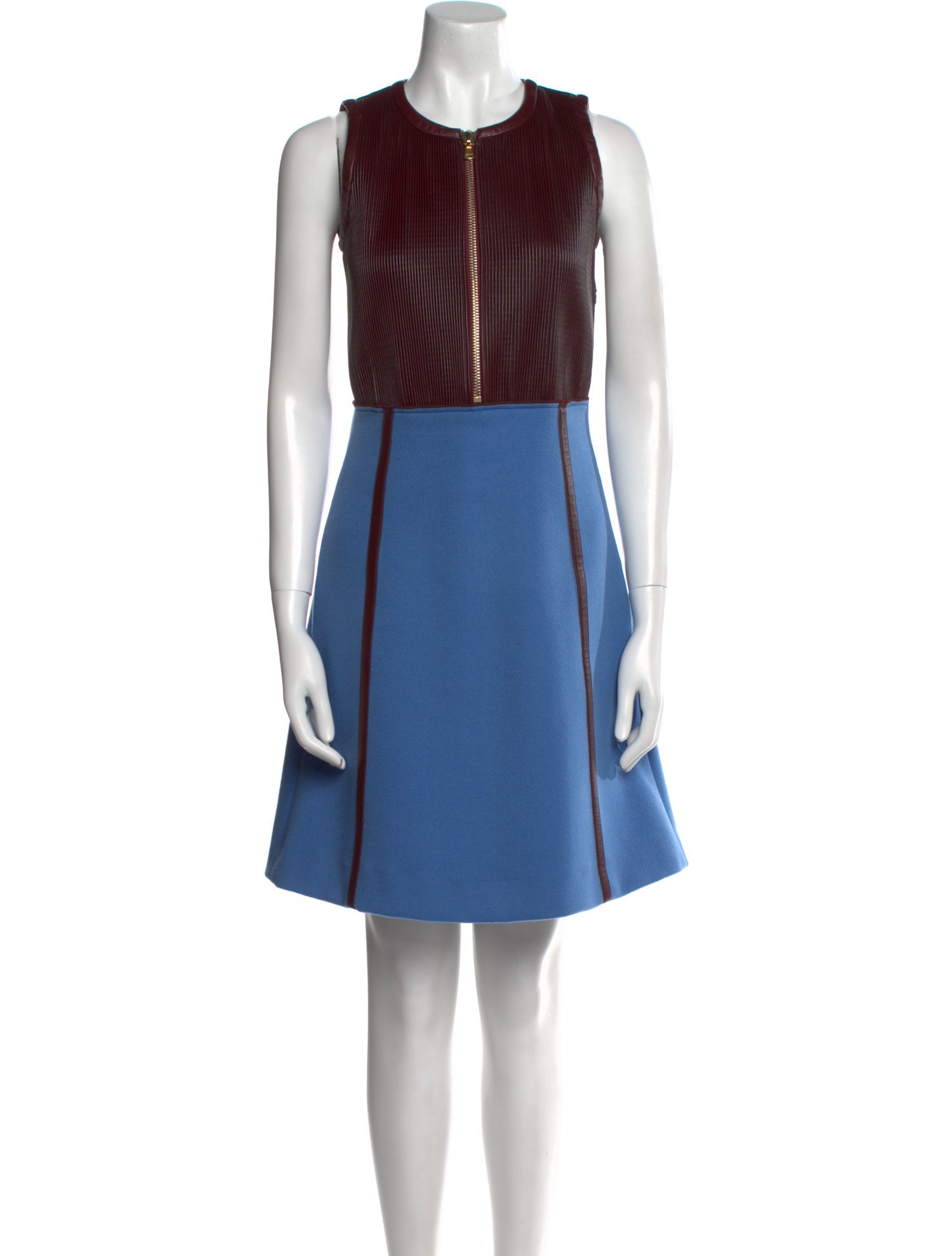 Derek Lam Virgin Wool Knee-Length Dress