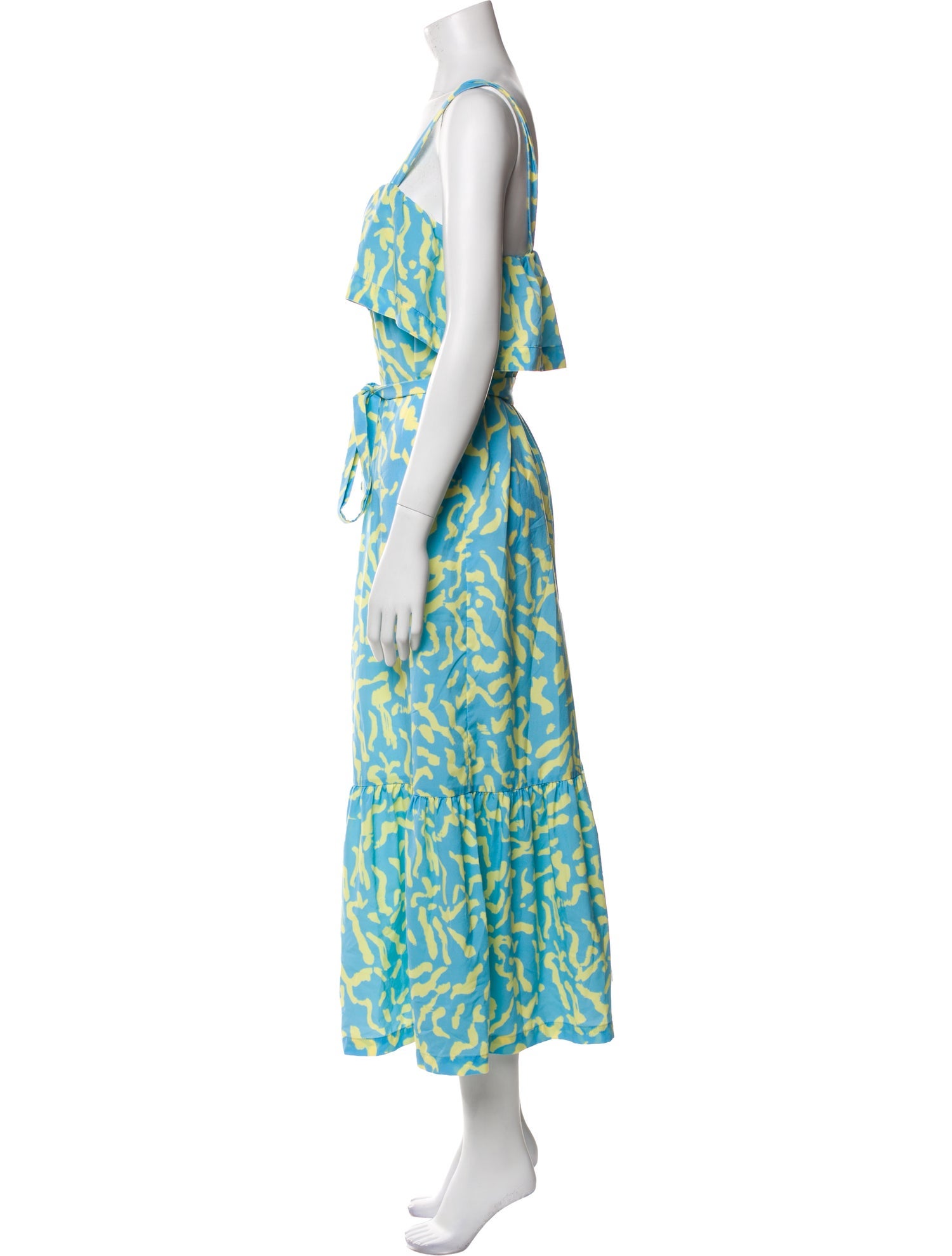 Derek Lam Printed Long Dress