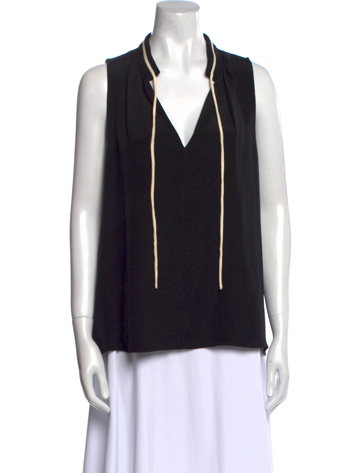 Derek Lam Silk V-Neck Top