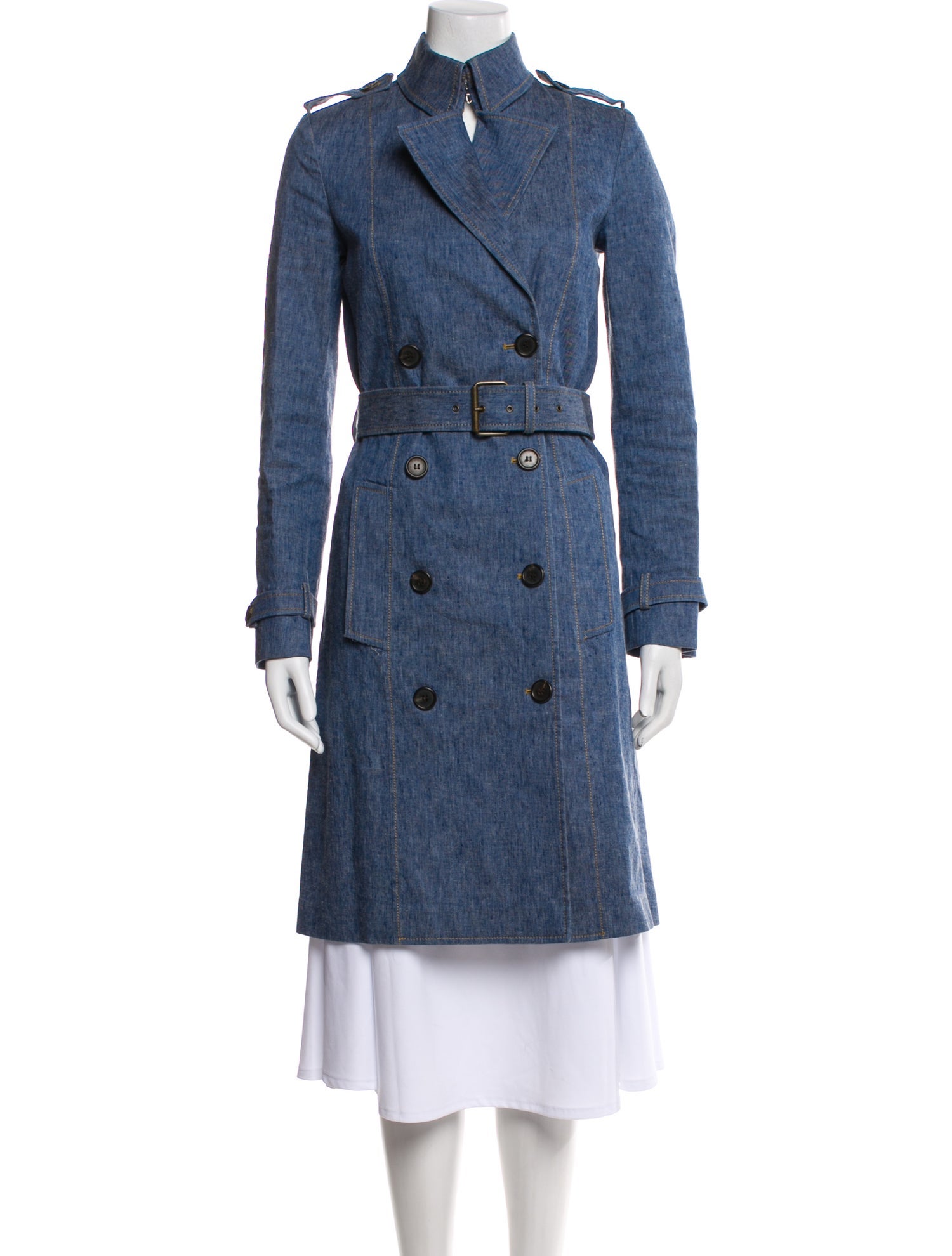 Derek Lam Linen Trench Coat