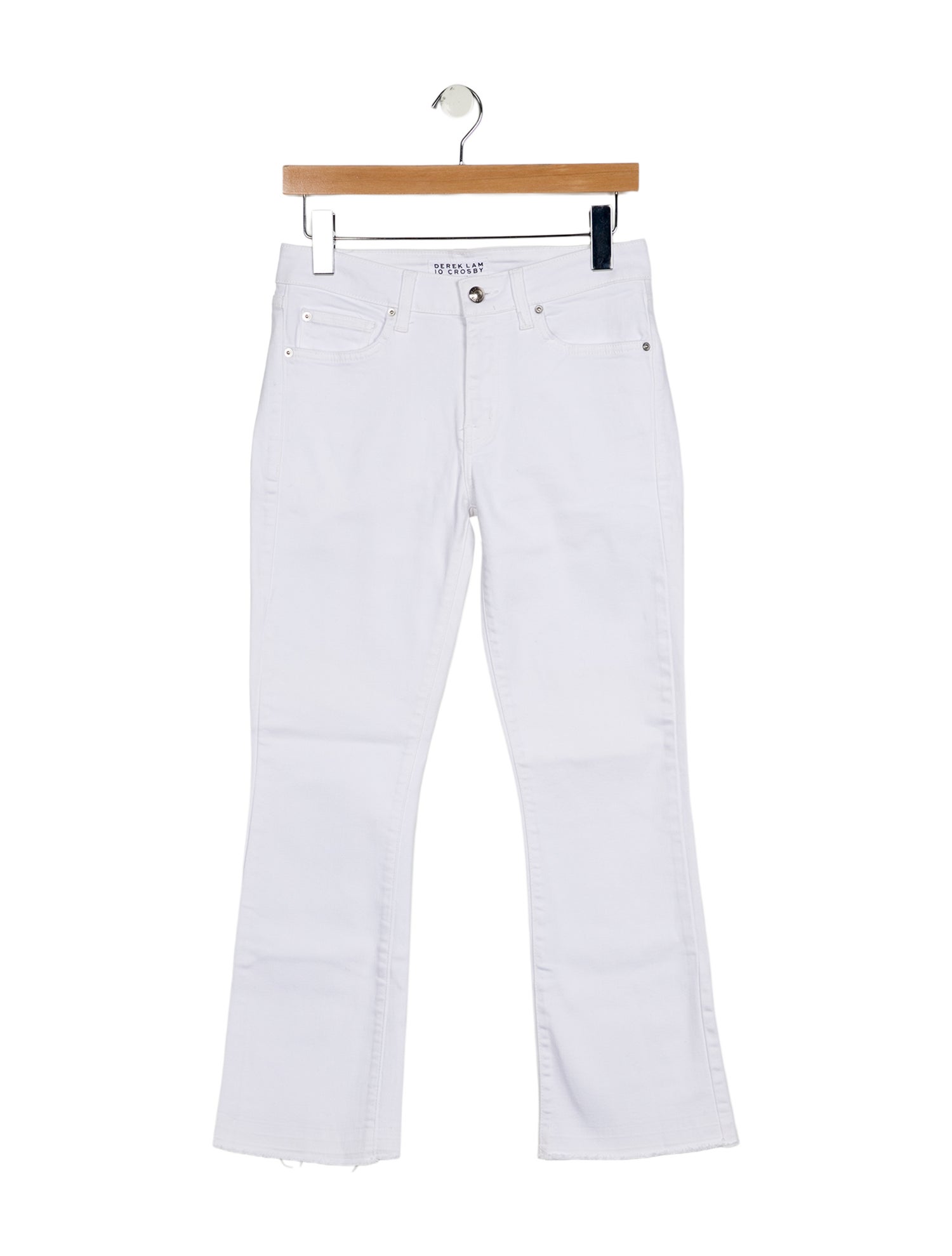 Derek Lam 10 Crosby Mid-Rise Straight Leg Jeans