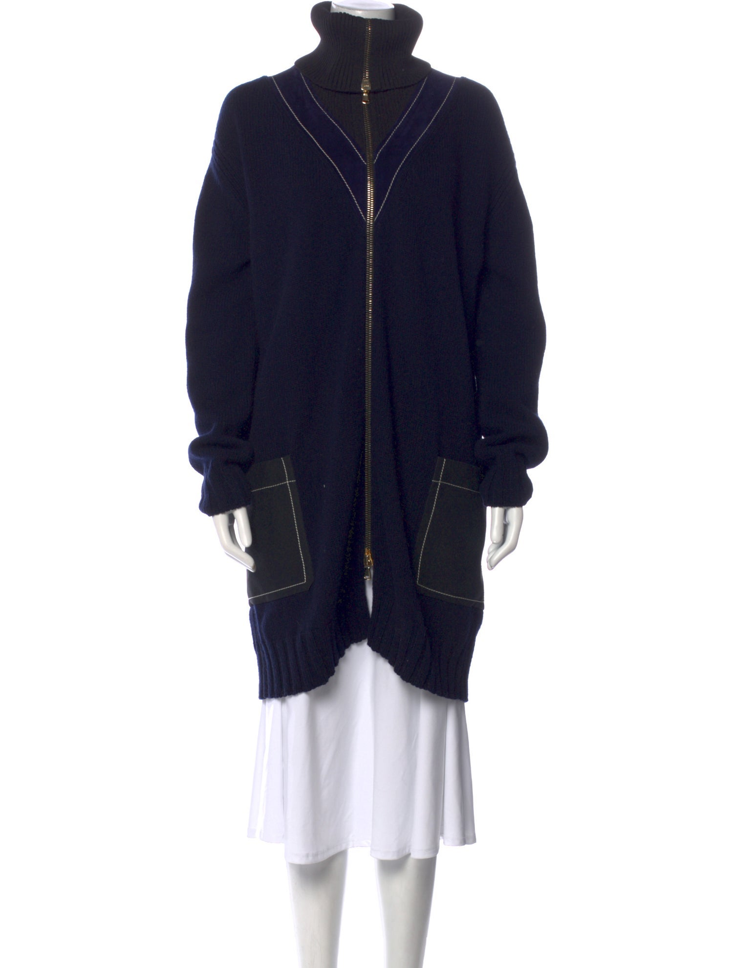 Derek Lam Wool Mock Neck Sweater