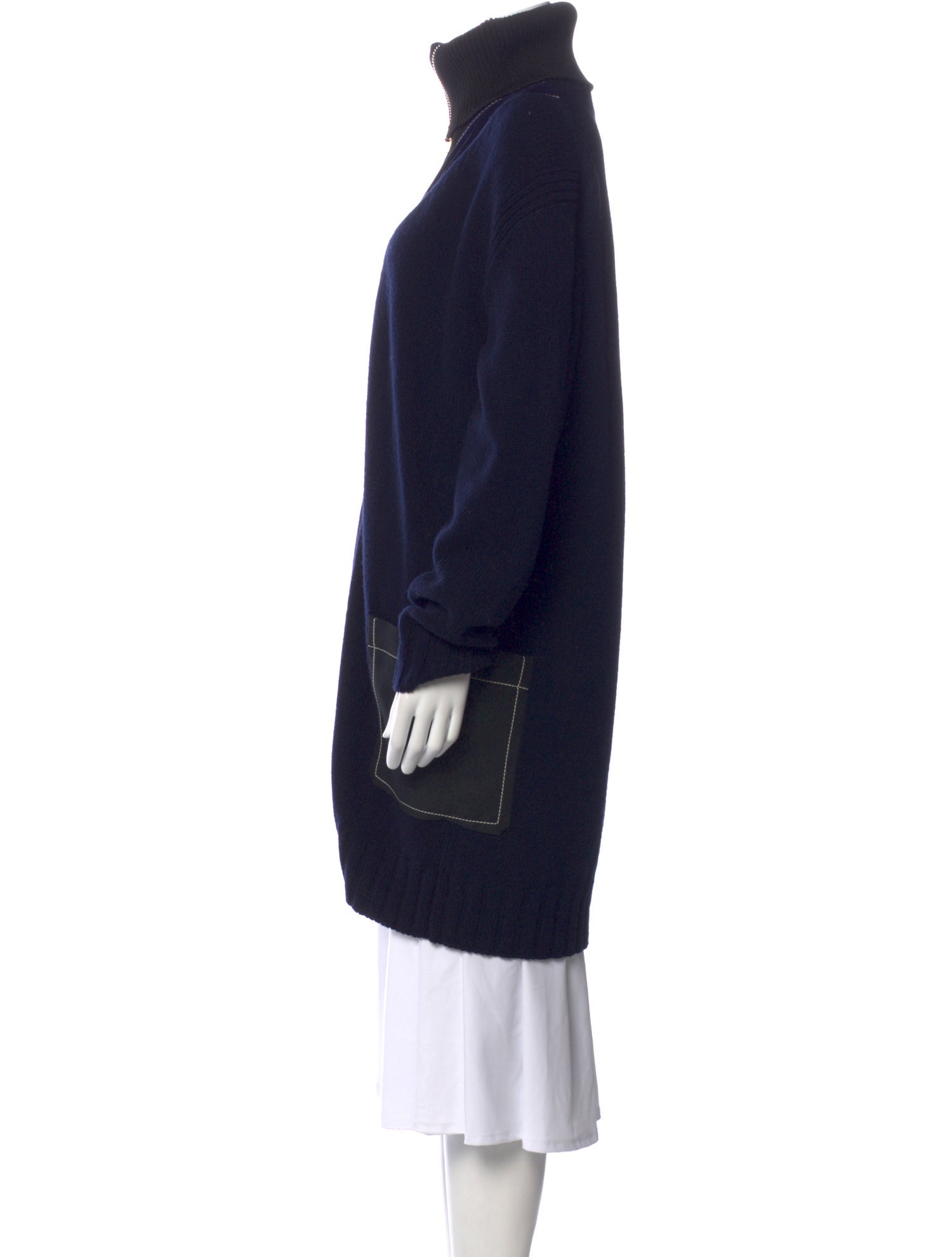 Derek Lam Wool Mock Neck Sweater