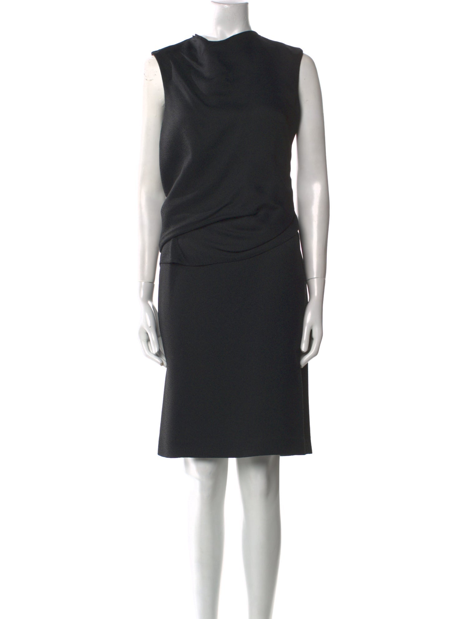 Derek Lam Bateau Neckline Knee-Length Dress