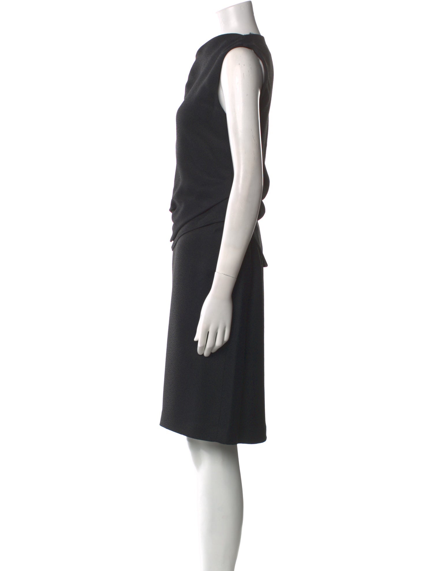 Derek Lam Bateau Neckline Knee-Length Dress