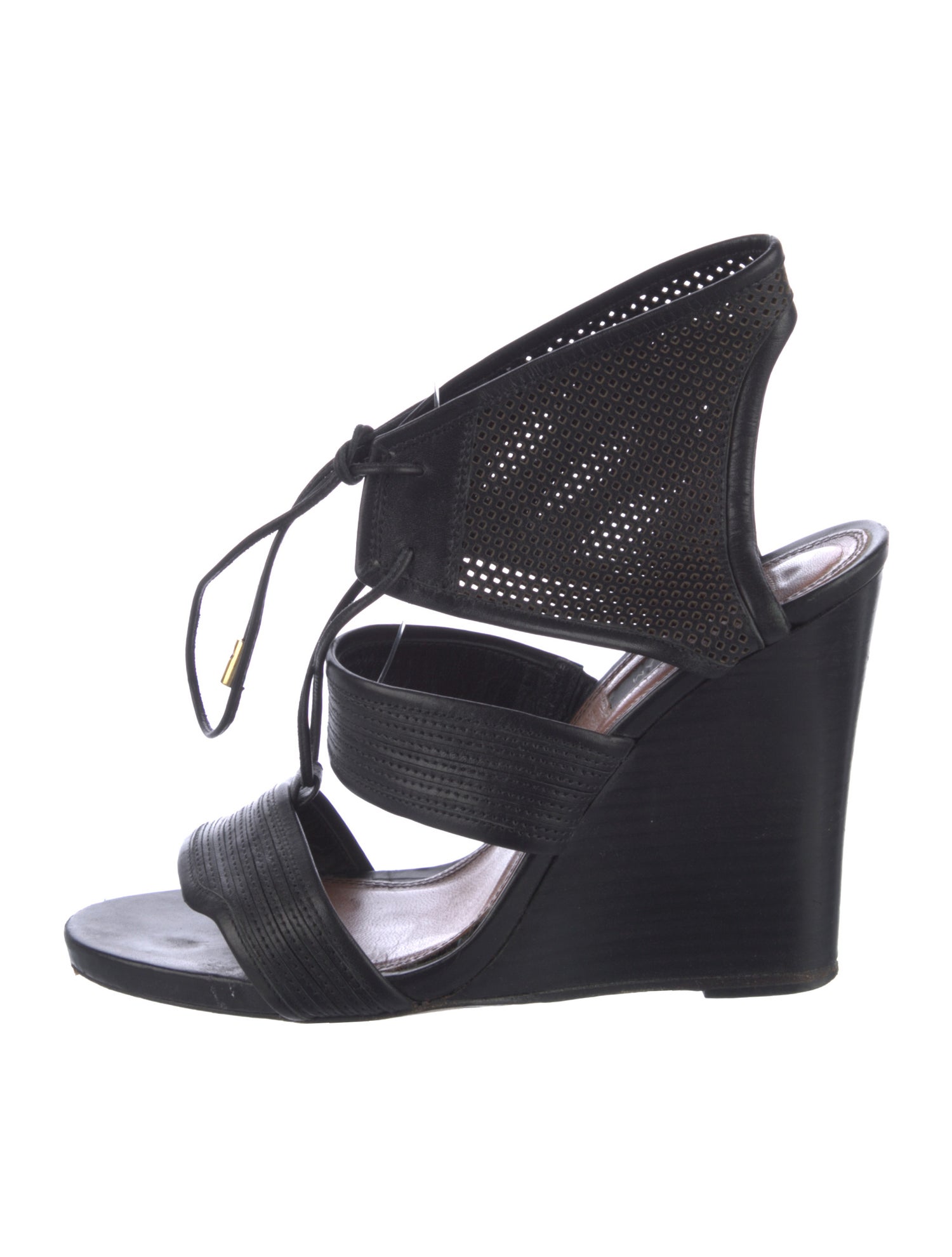 Derek Lam Leather Cutout Accent Sandals