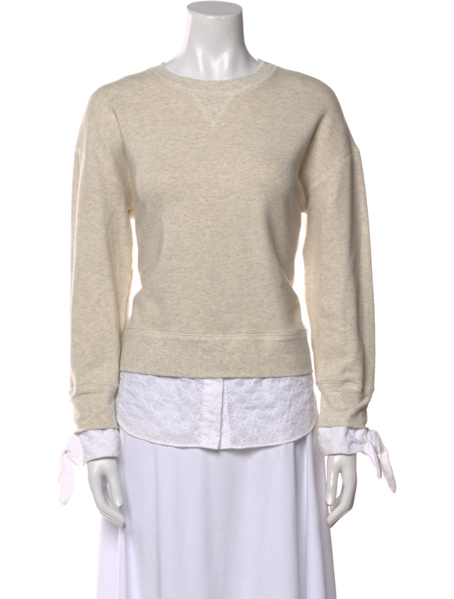 Derek Lam Scoop Neck Long Sleeve Sweatshirt