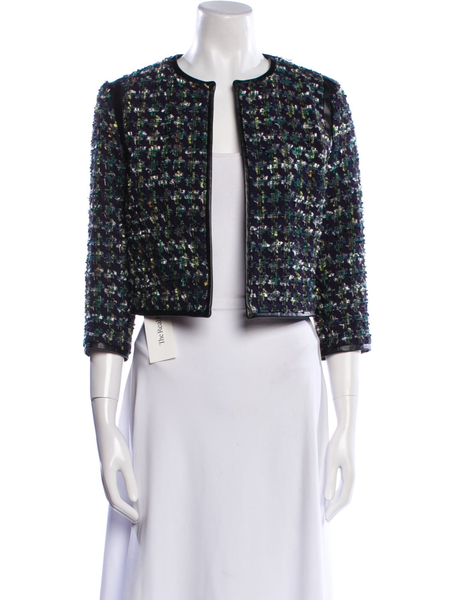 Derek Lam Wool Tweed Pattern Evening Jacket