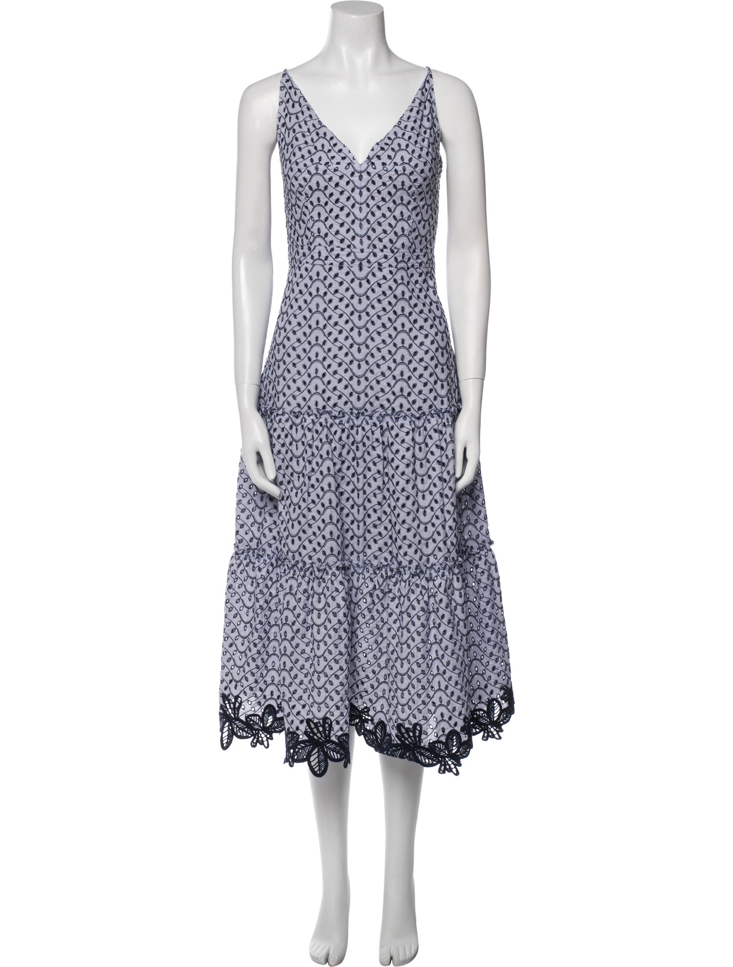 Derek Lam Printed Midi Length Dress