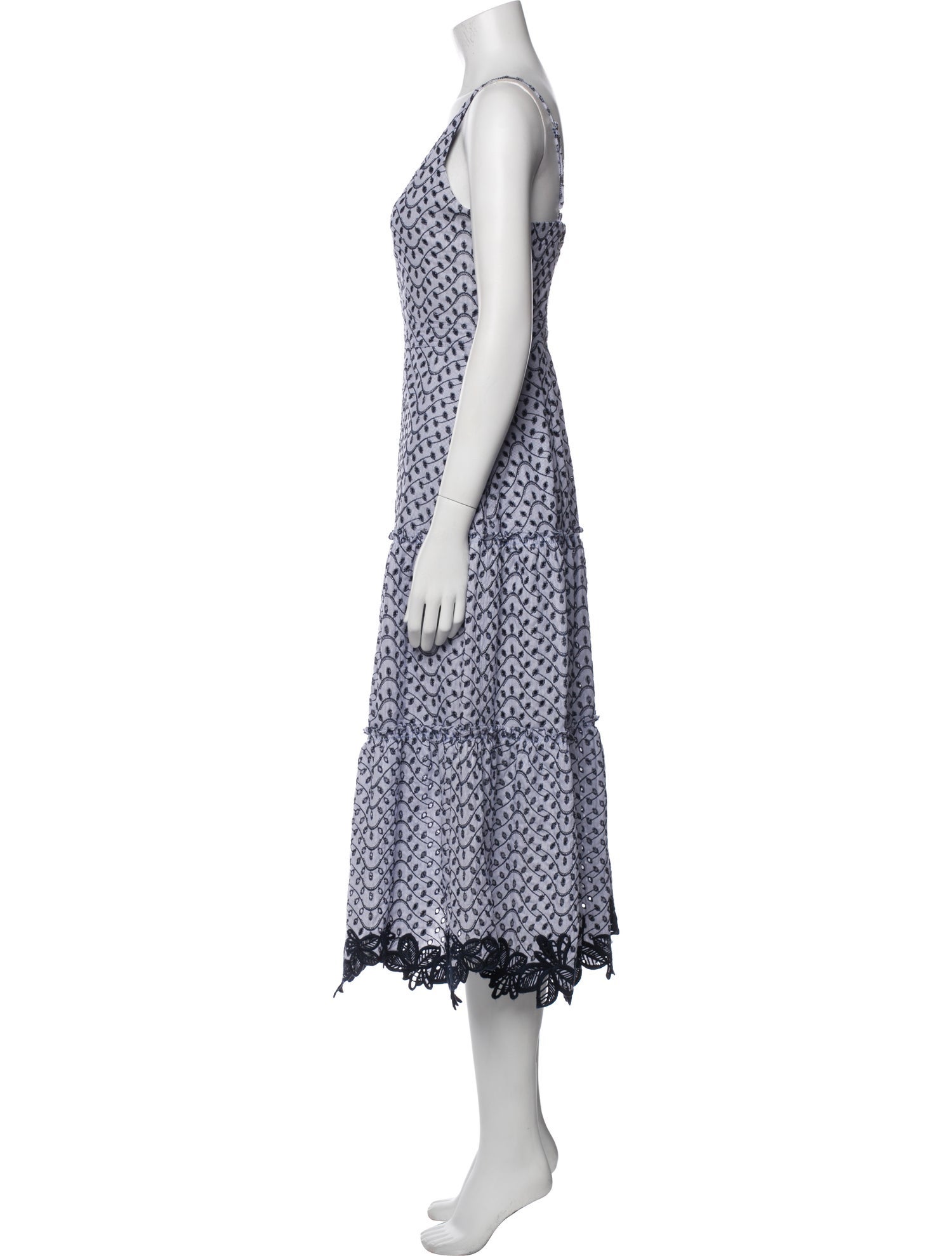 Derek Lam Printed Midi Length Dress