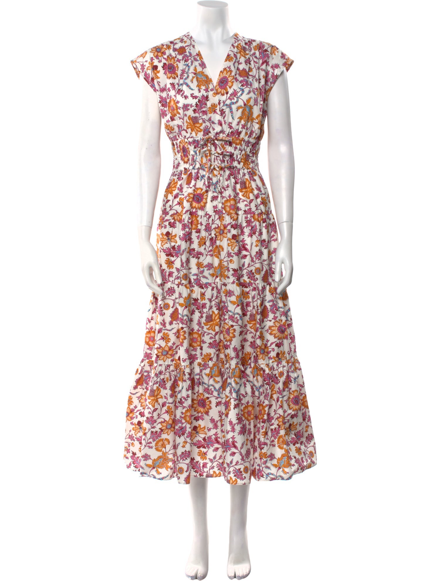 Derek Lam Floral Print Long Dress