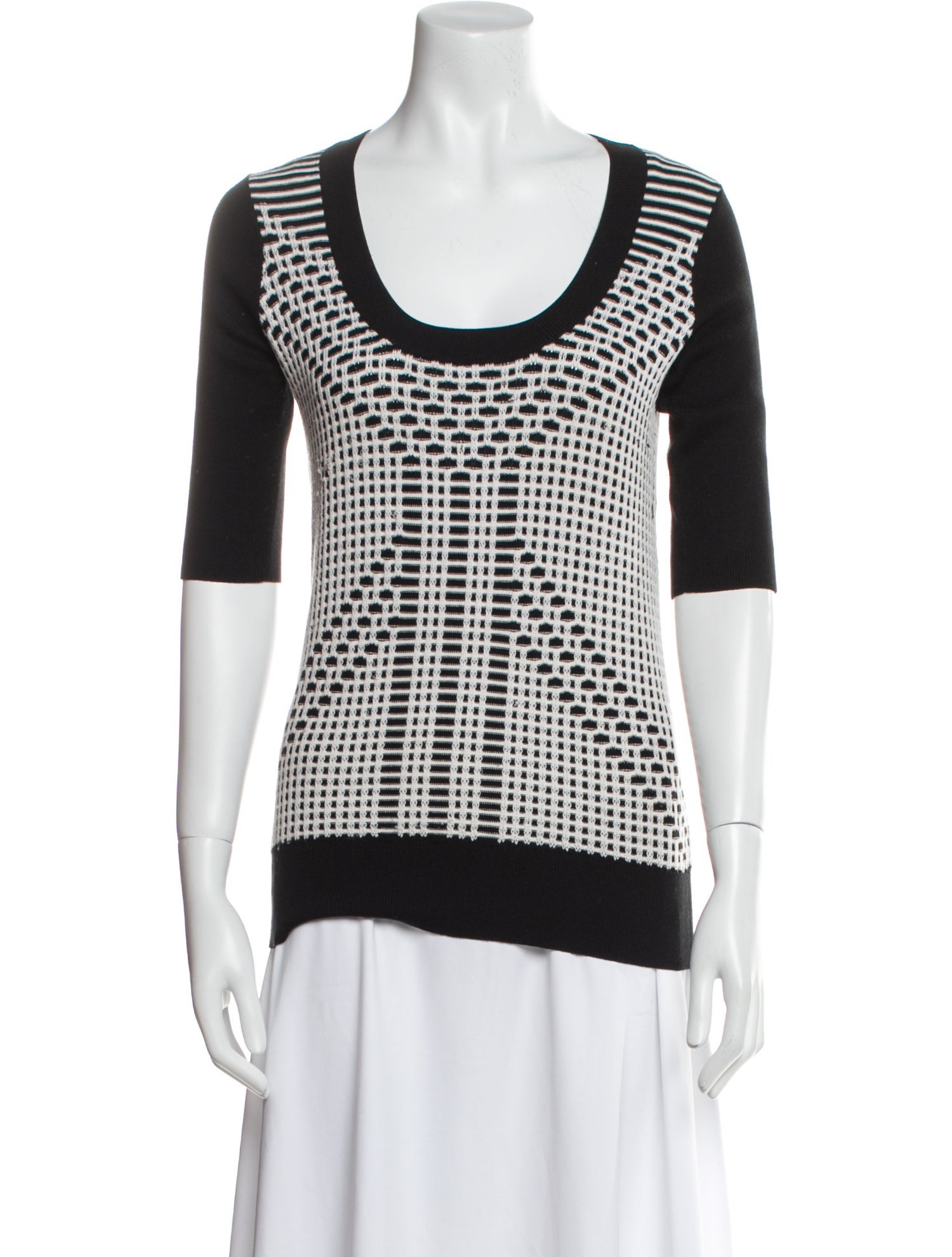 Derek Lam Silk Printed T-Shirt