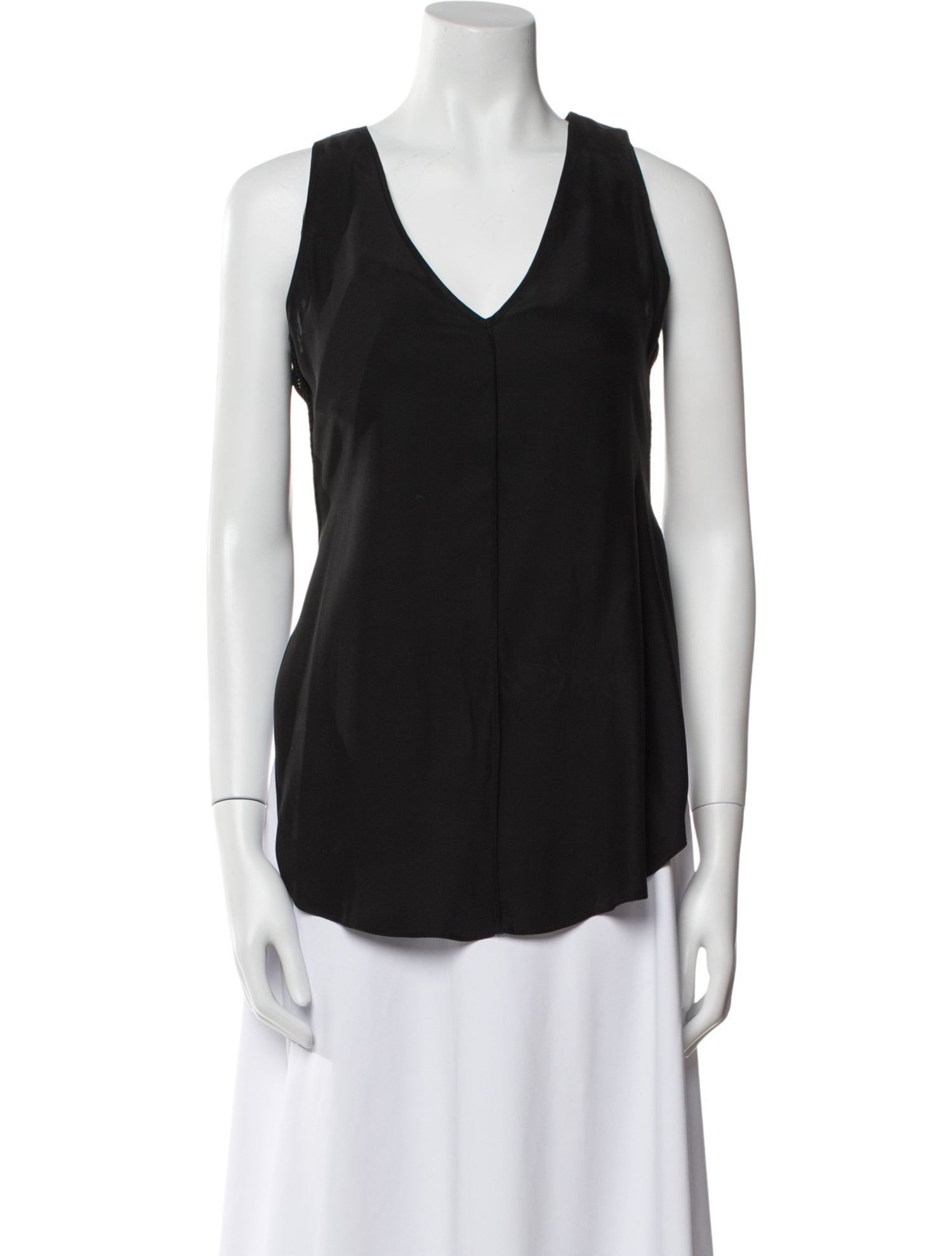 Derek Lam Silk V-Neck Top