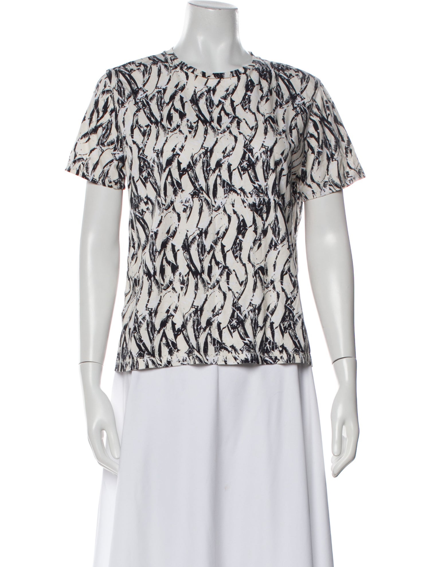 Derek Lam Printed Crew Neck T-Shirt