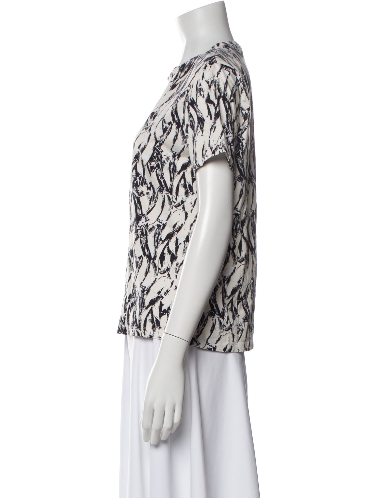 Derek Lam Printed Crew Neck T-Shirt