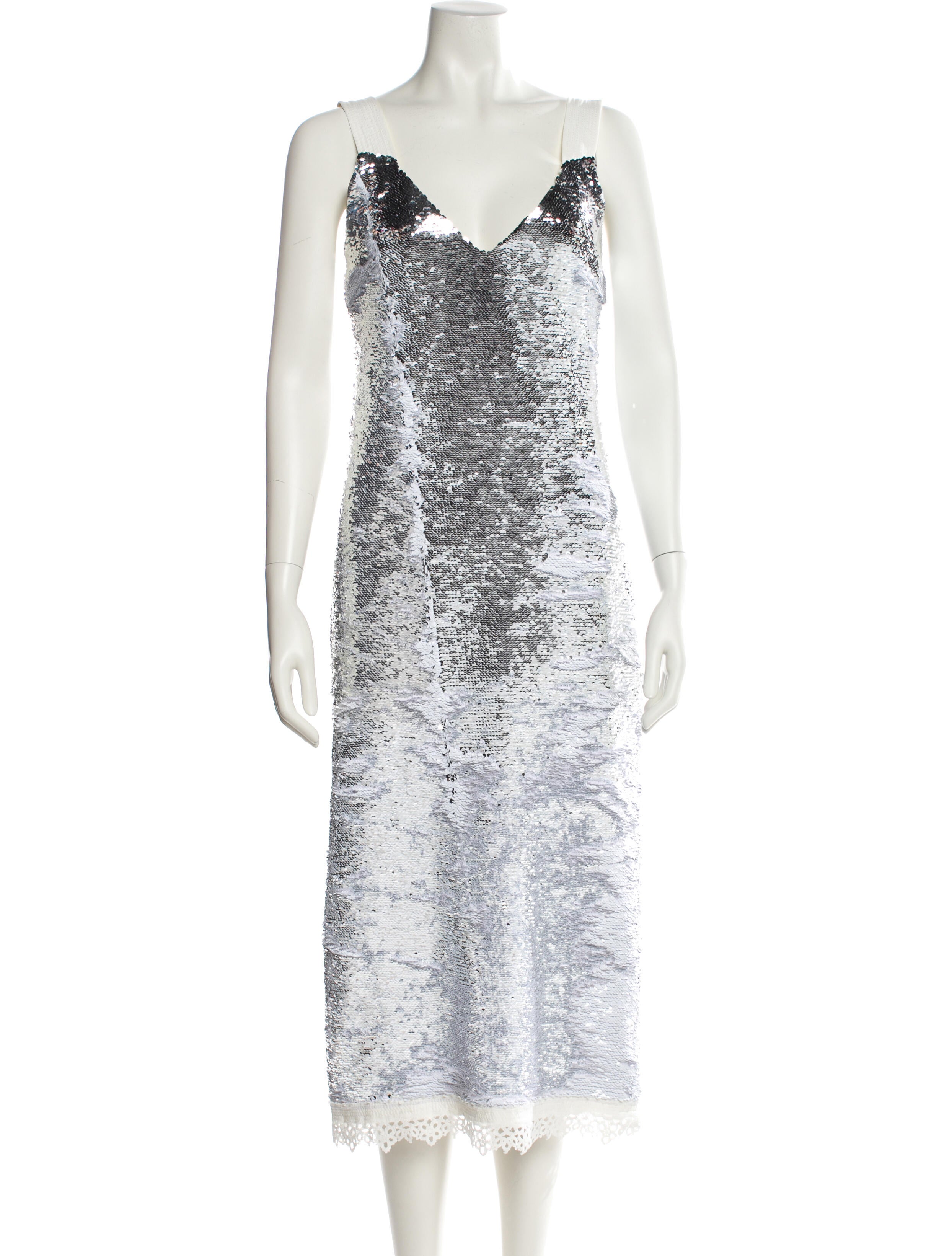 Derek Lam V-Neck Midi Length Dress