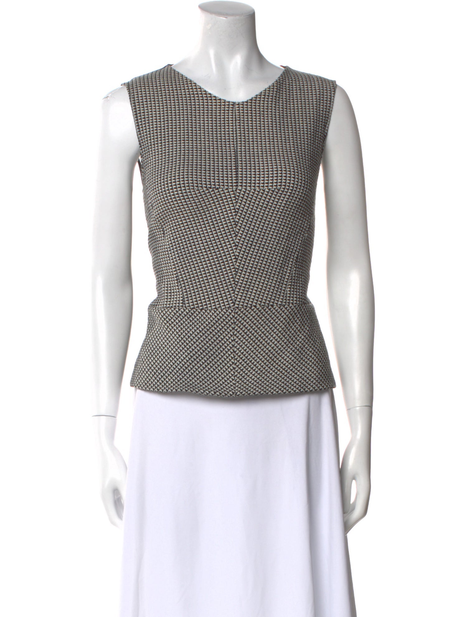 Derek Lam Virgin Wool Striped Top