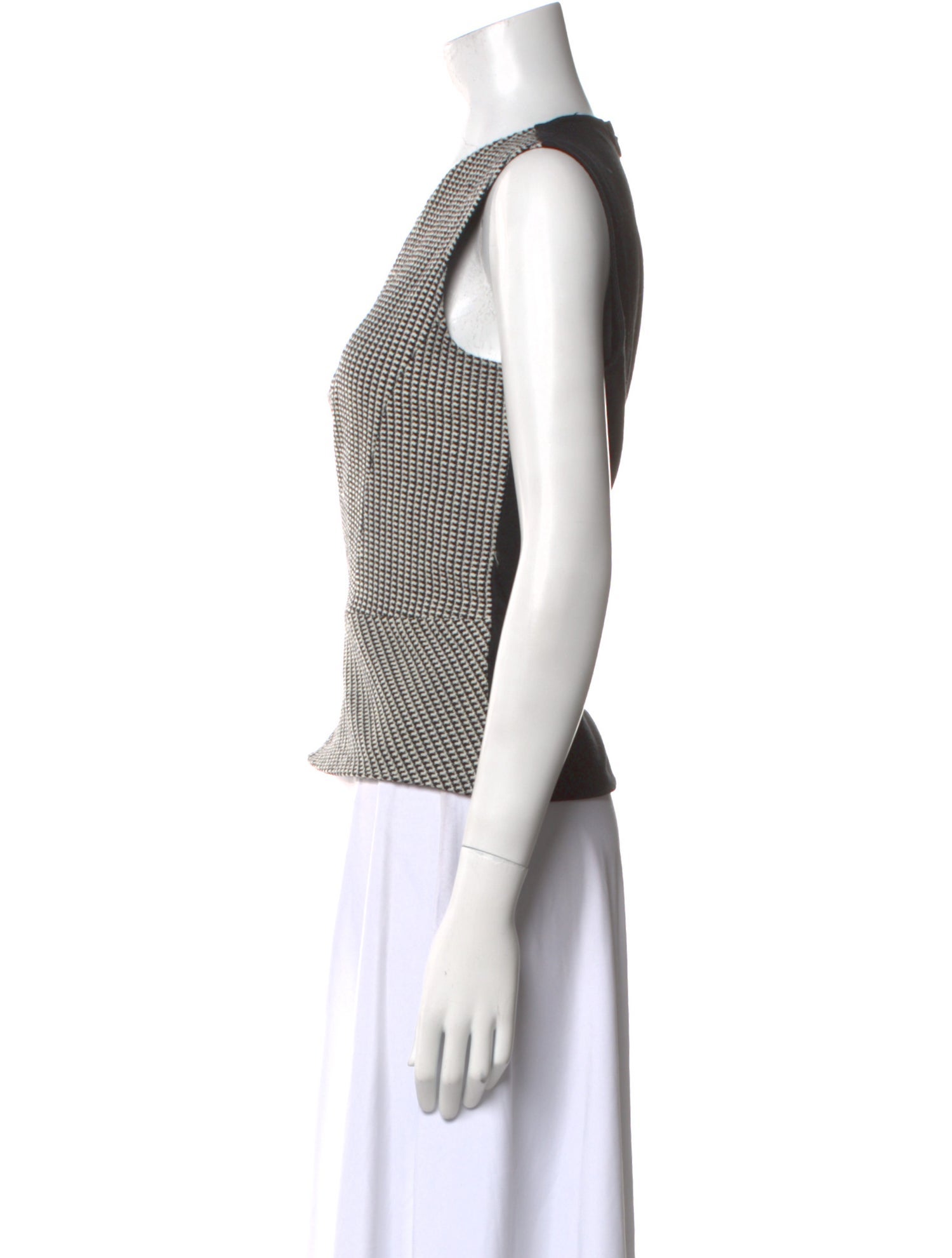 Derek Lam Virgin Wool Striped Top