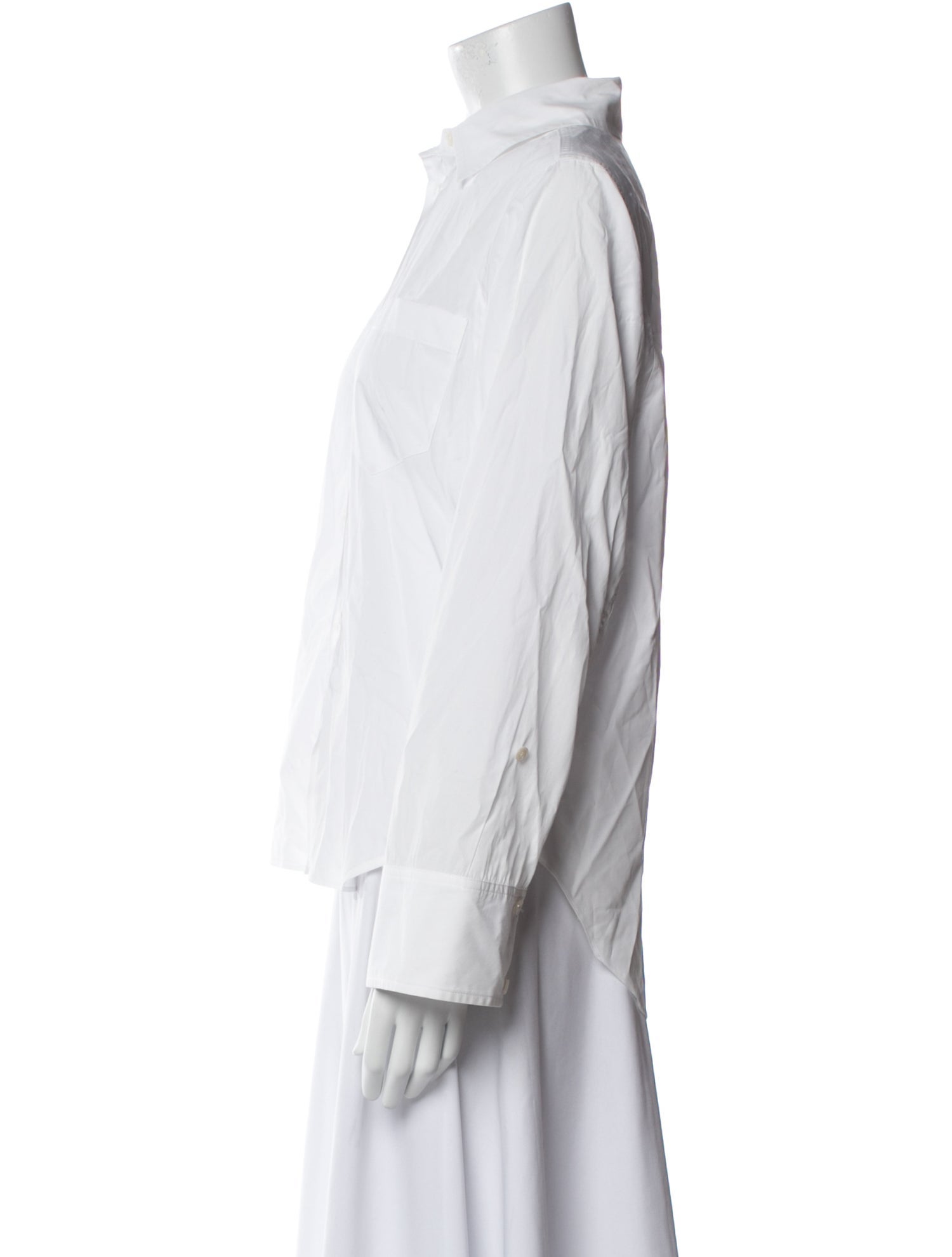 Derek Lam Long Sleeve Button-Up Top