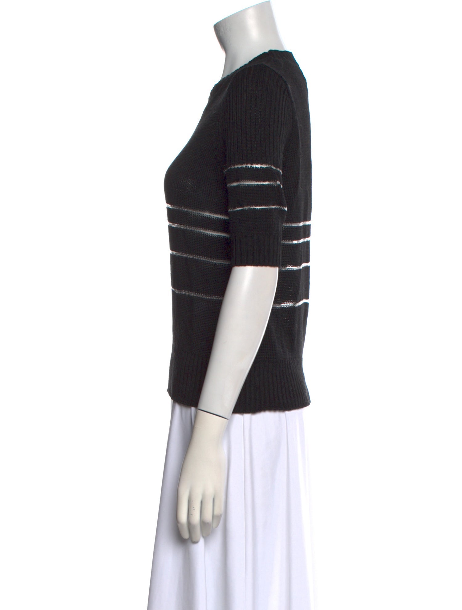 Derek Lam Linen Striped T-Shirt