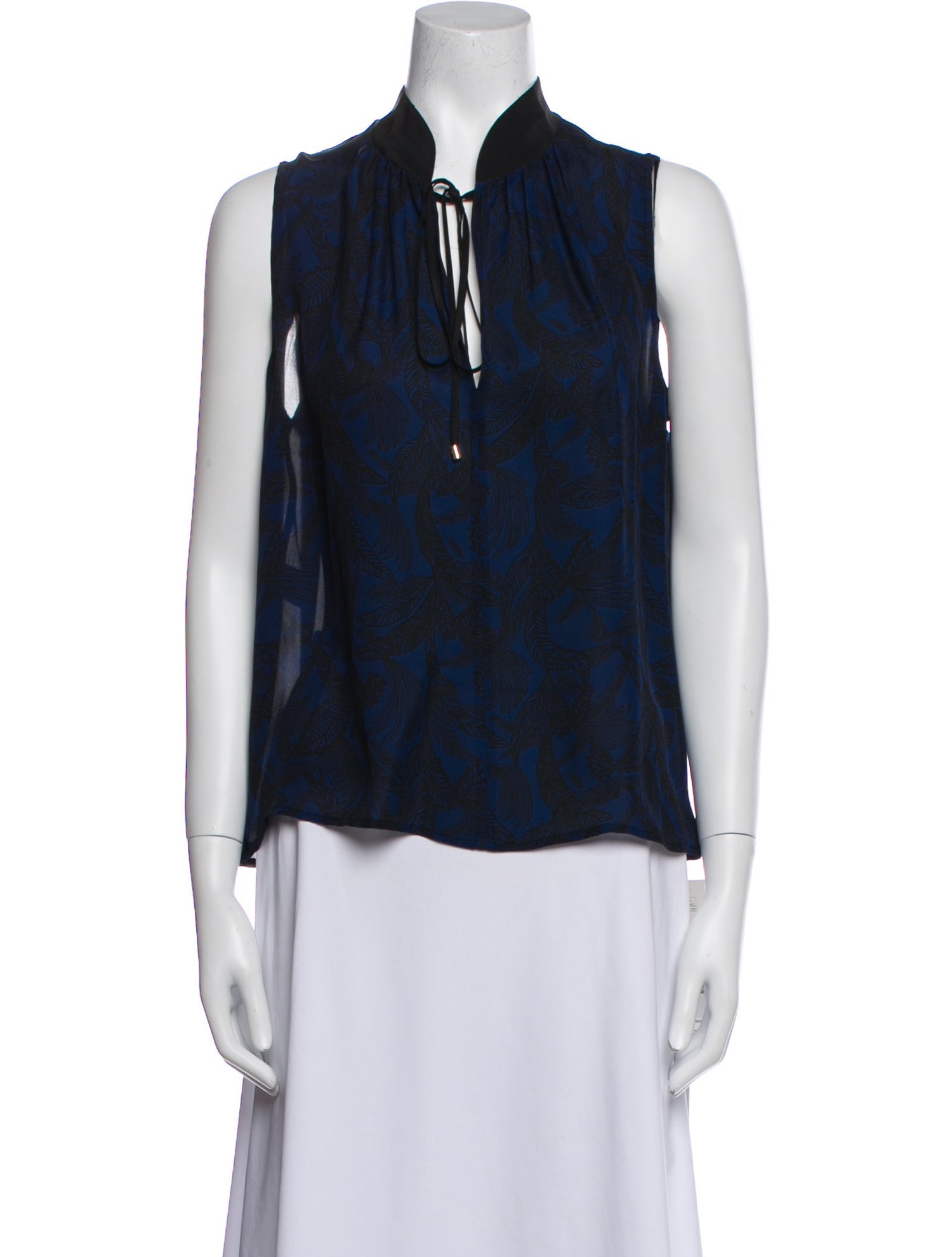 Derek Lam Silk Printed Blouse
