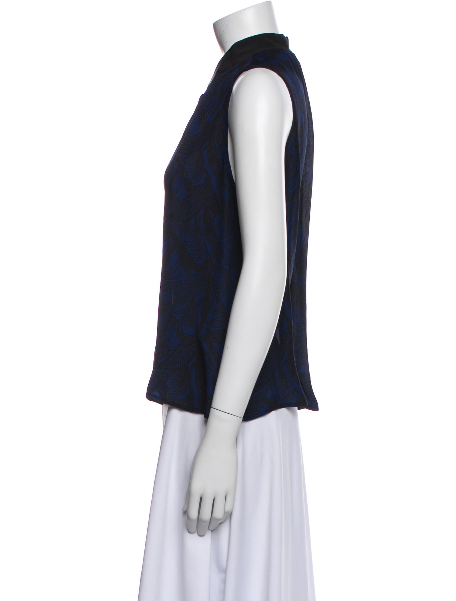 Derek Lam Silk Printed Blouse