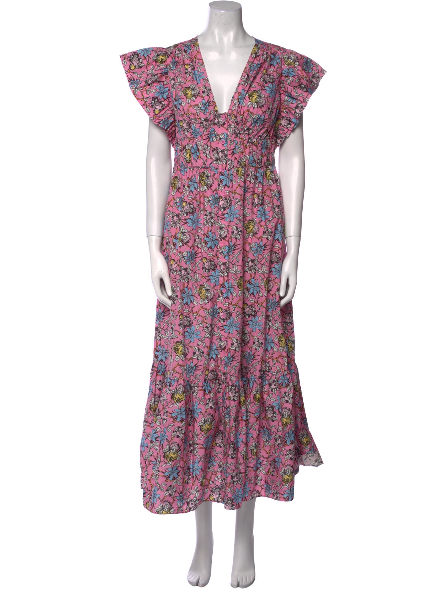 Derek Lam Floral Print Long Dress w/ Tags