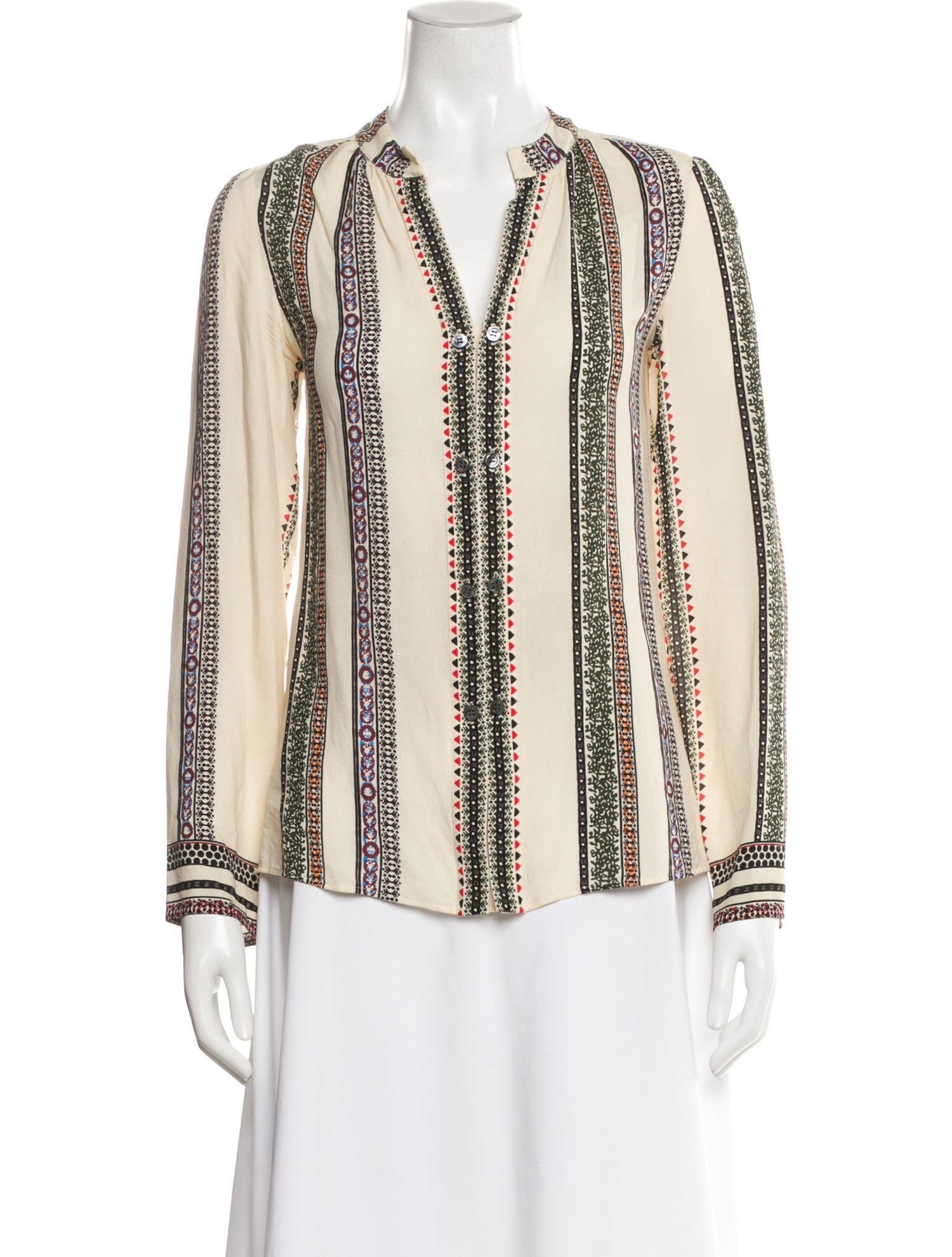 Derek Lam Silk Printed Blouse