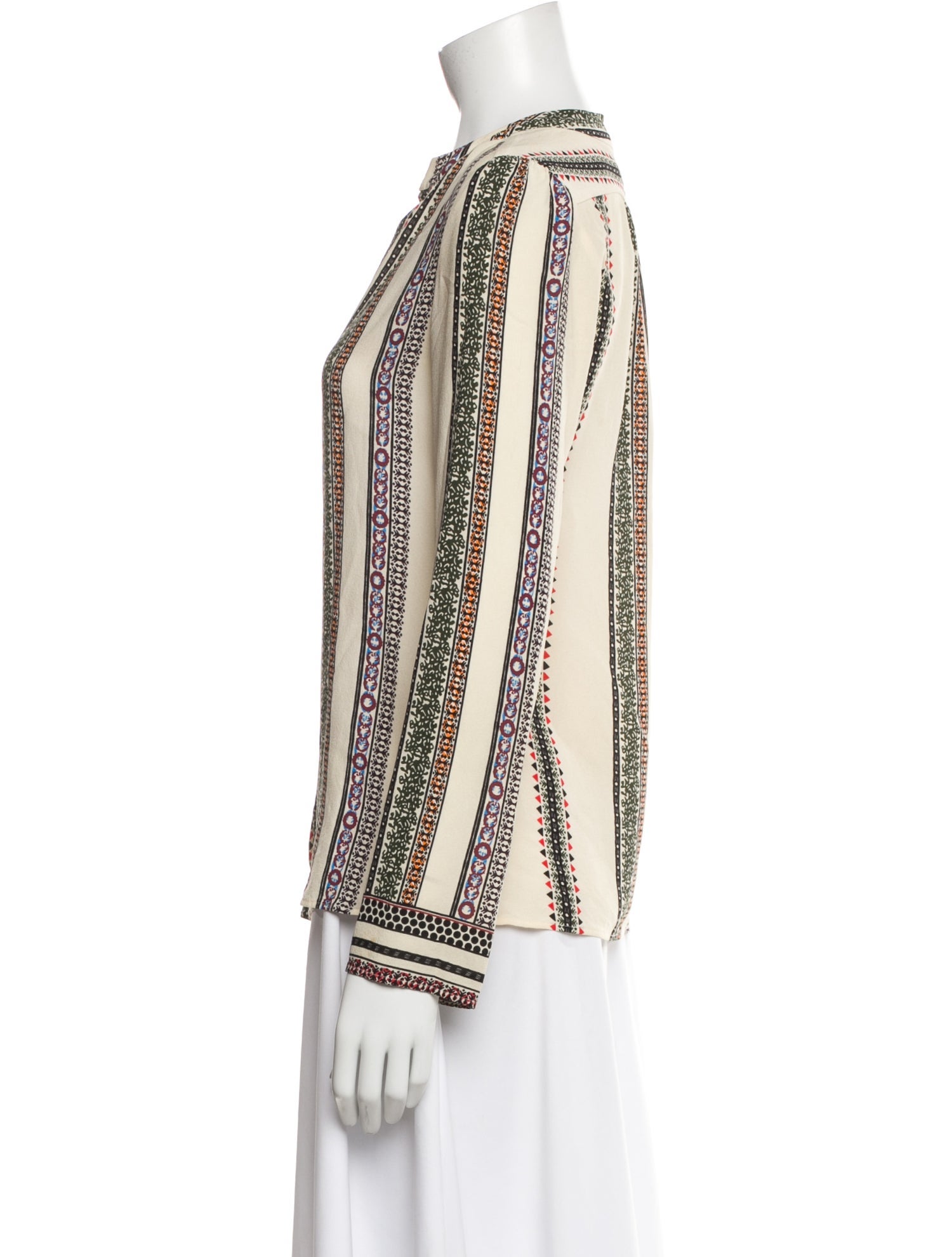 Derek Lam Silk Printed Blouse