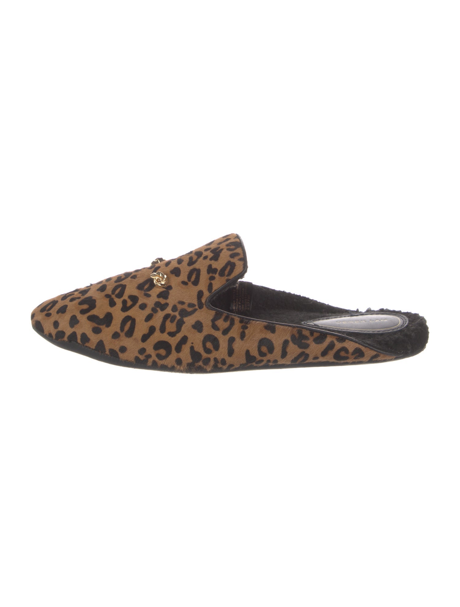 Derek Lam Ponyhair Animal Print Mules