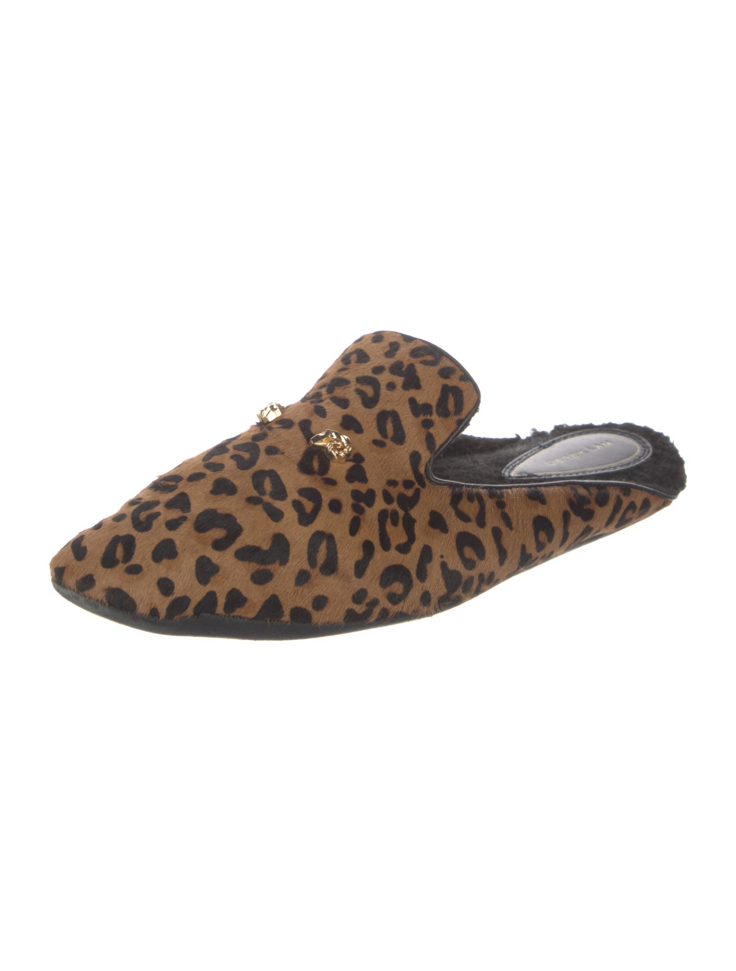 Derek Lam Ponyhair Animal Print Mules