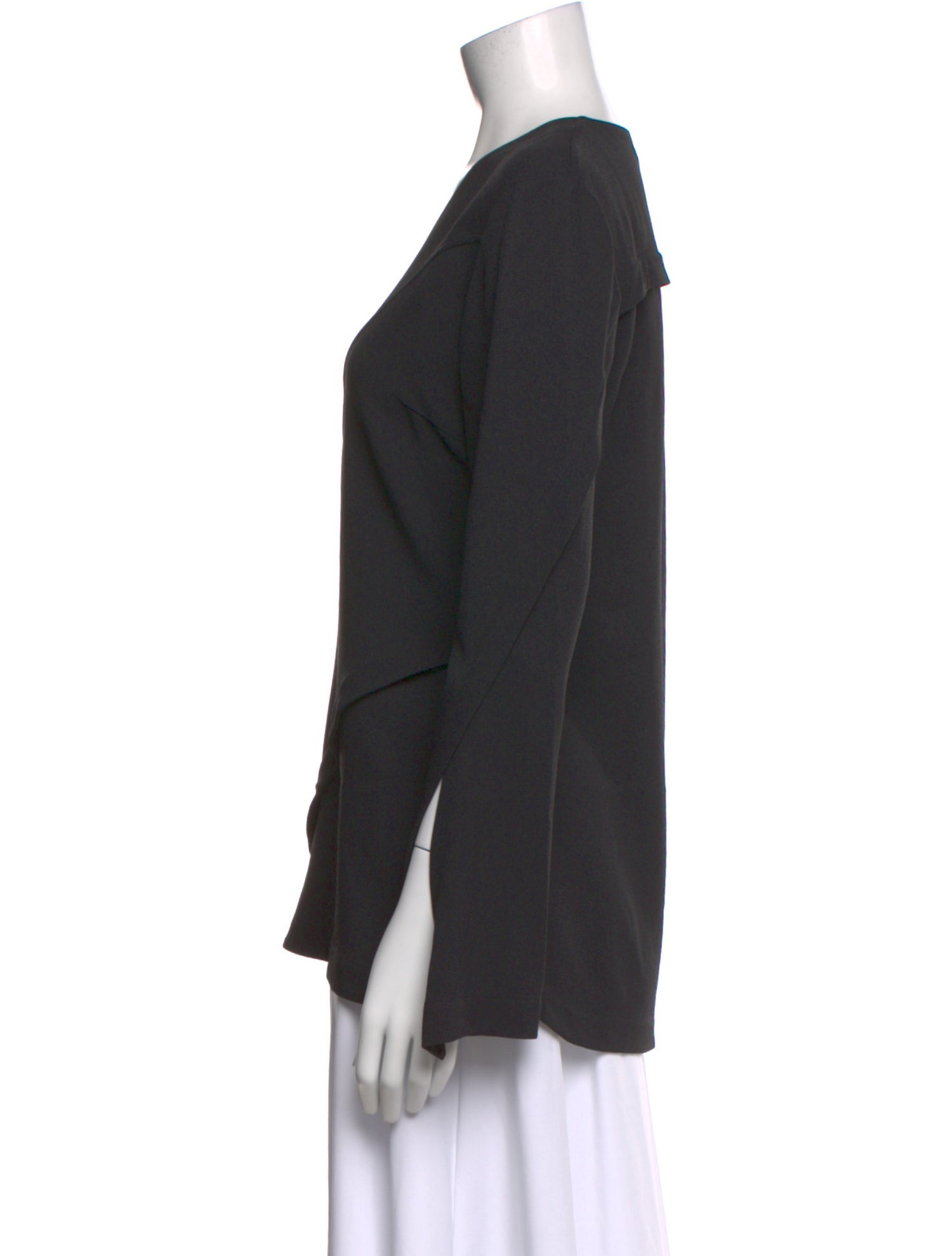 Derek Lam V-Neck Long Sleeve Top