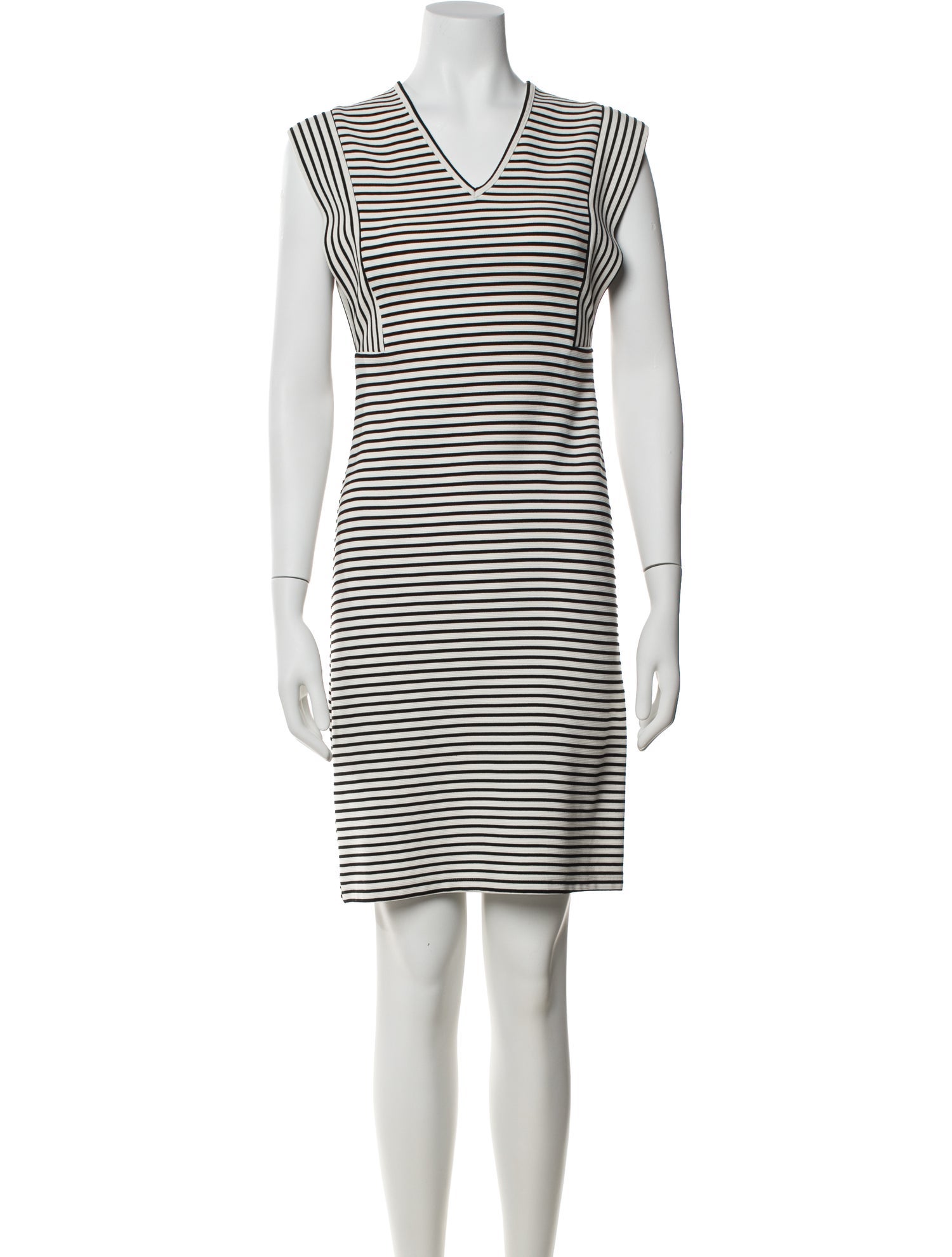 Derek Lam Striped Knee-Length Dress