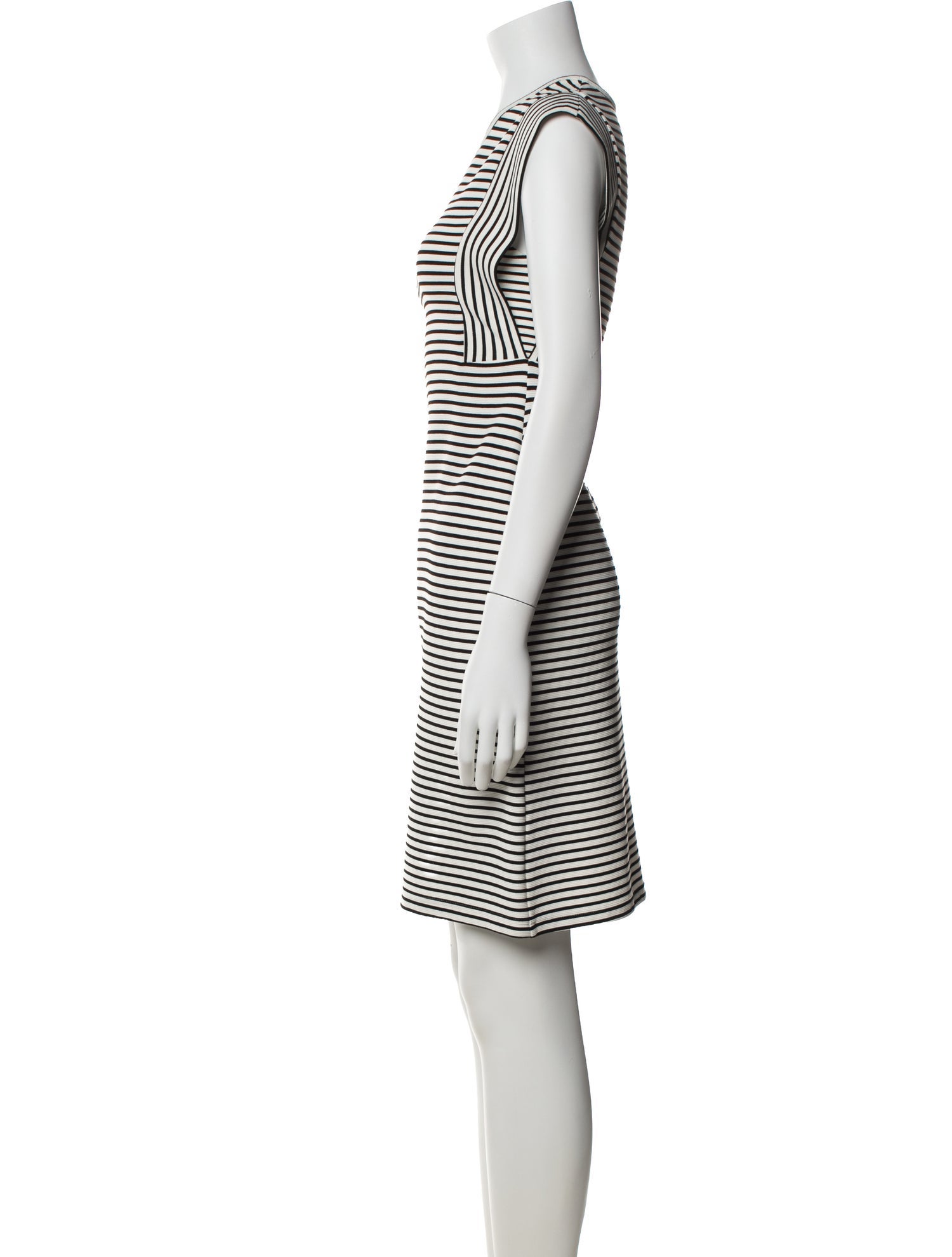 Derek Lam Striped Knee-Length Dress