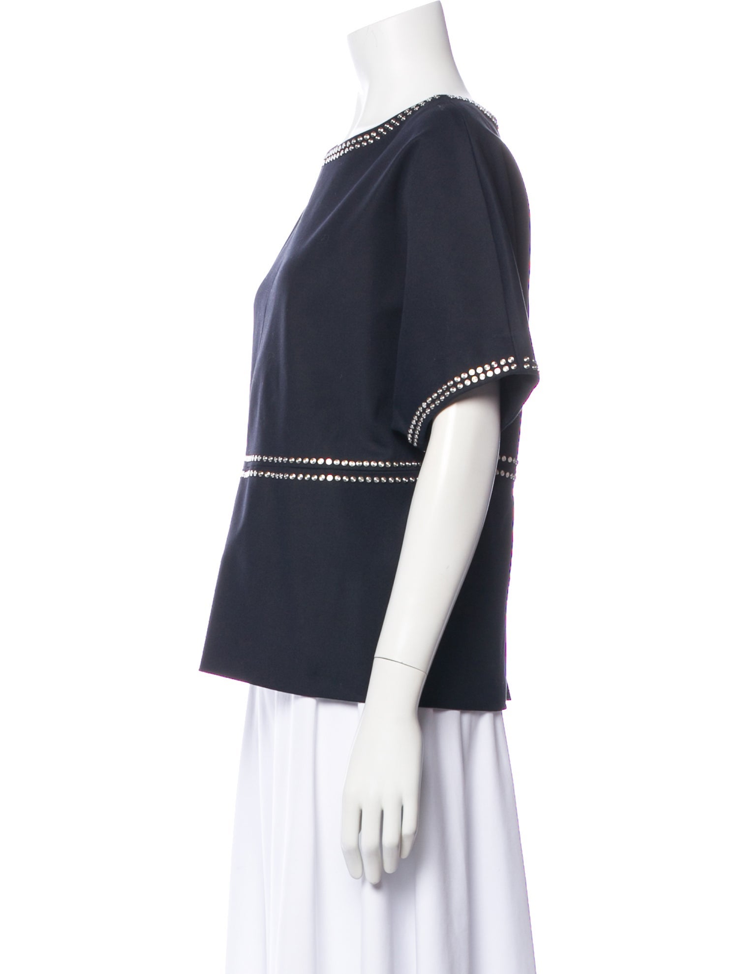 Derek Lam Crew Neck Short Sleeve Top