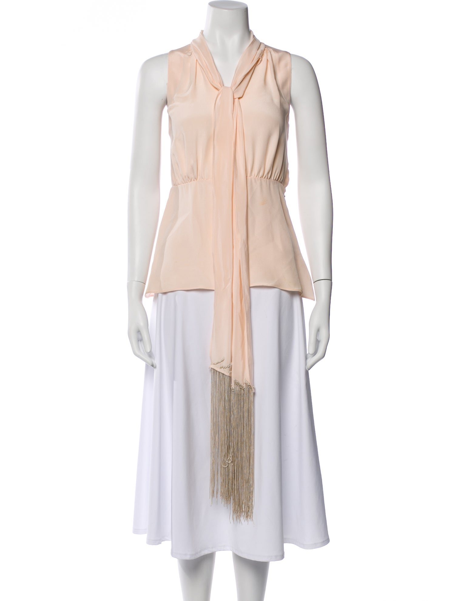 Derek Lam Silk Tie Neck Blouse