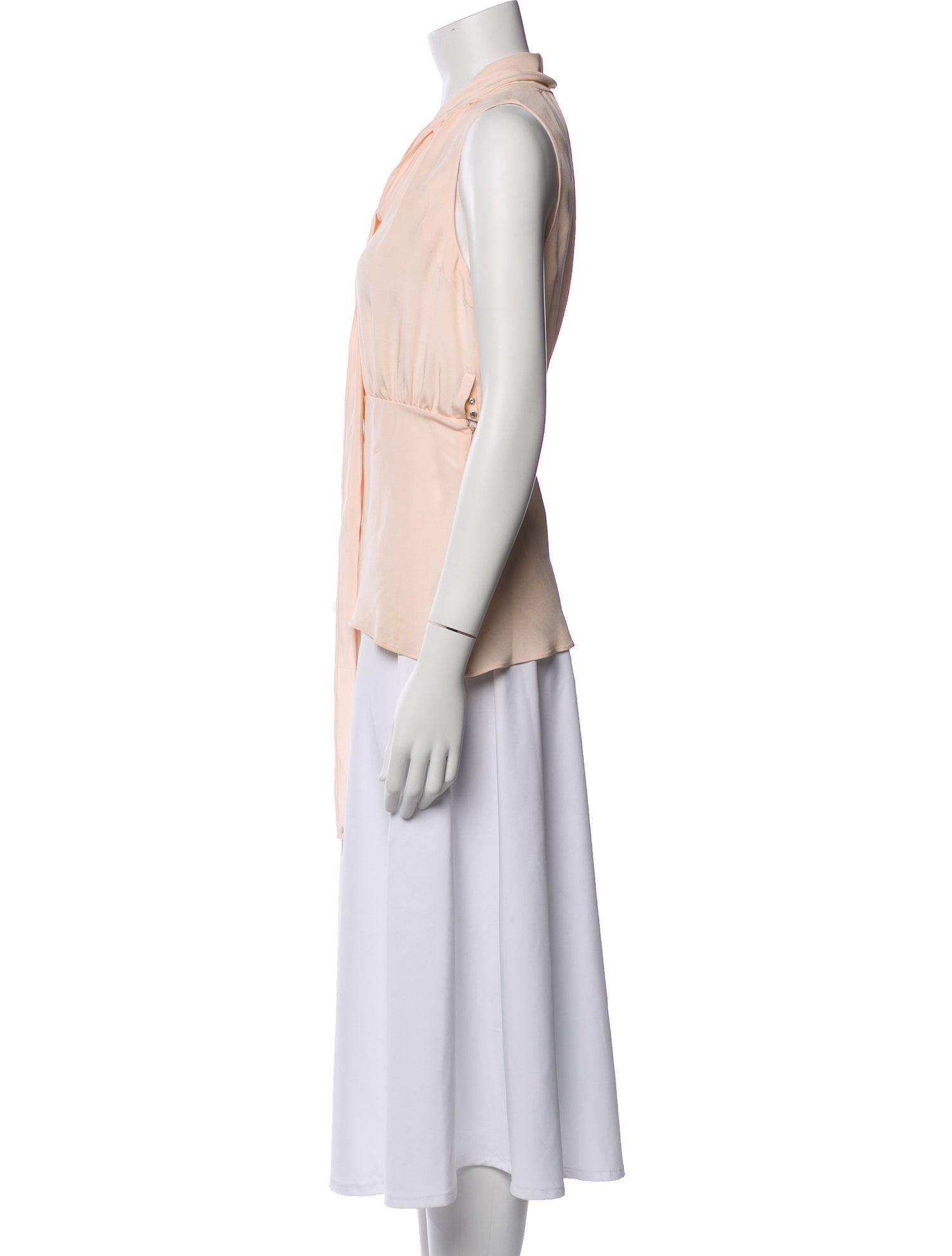 Derek Lam Silk Tie Neck Blouse
