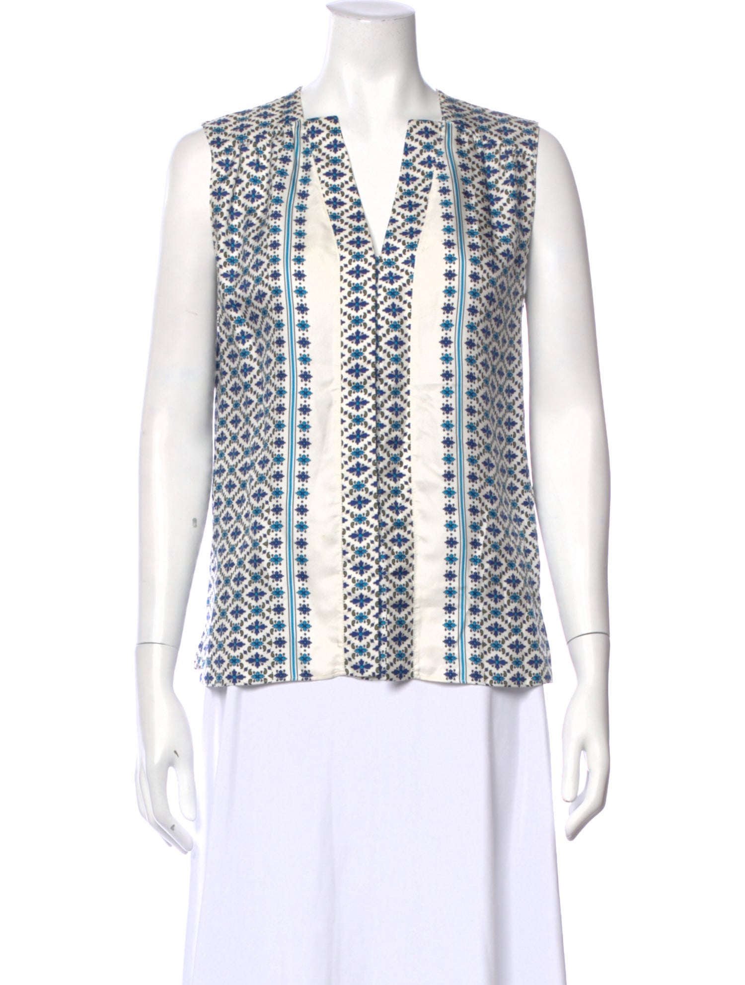 Derek Lam Silk Printed Top