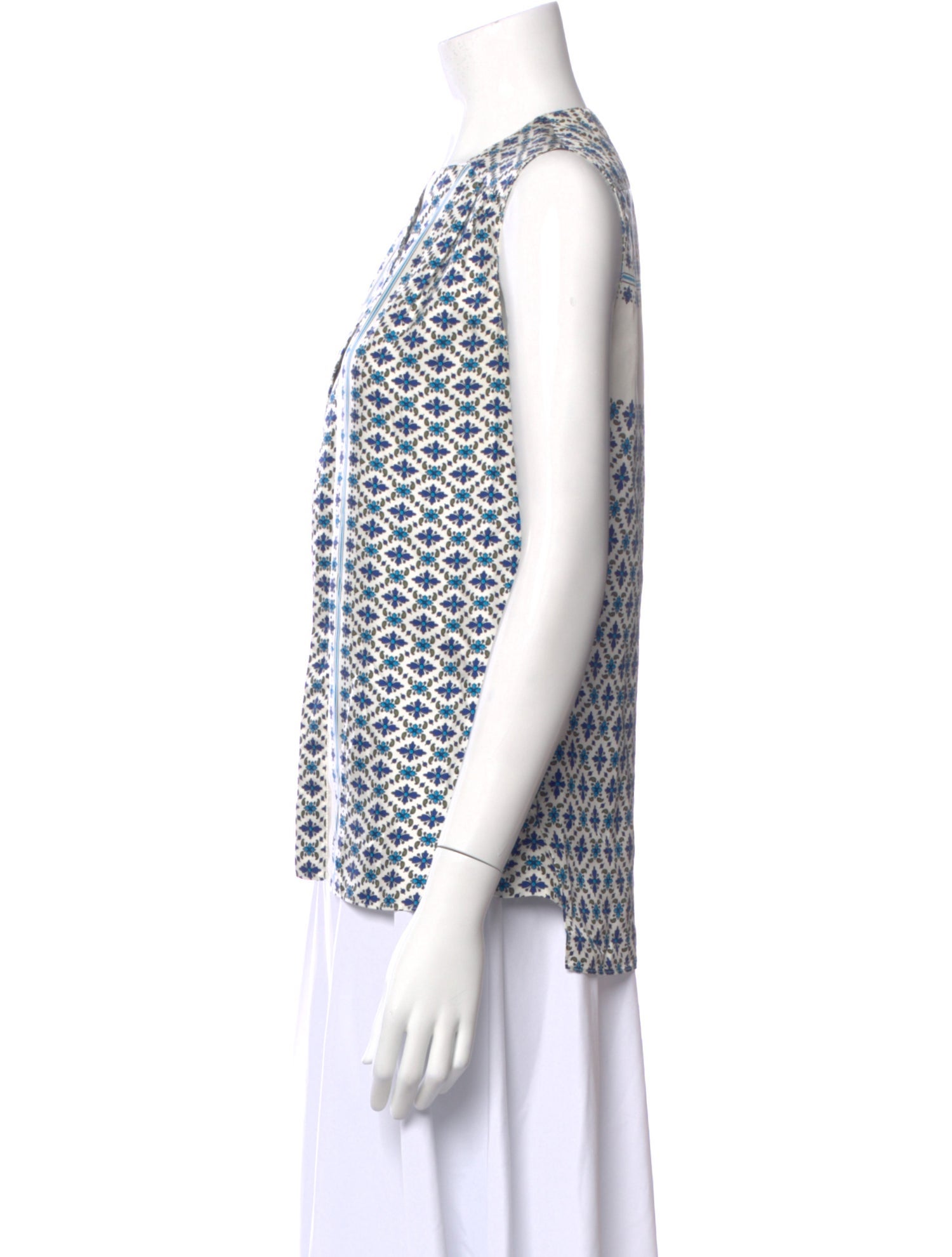 Derek Lam Silk Printed Top