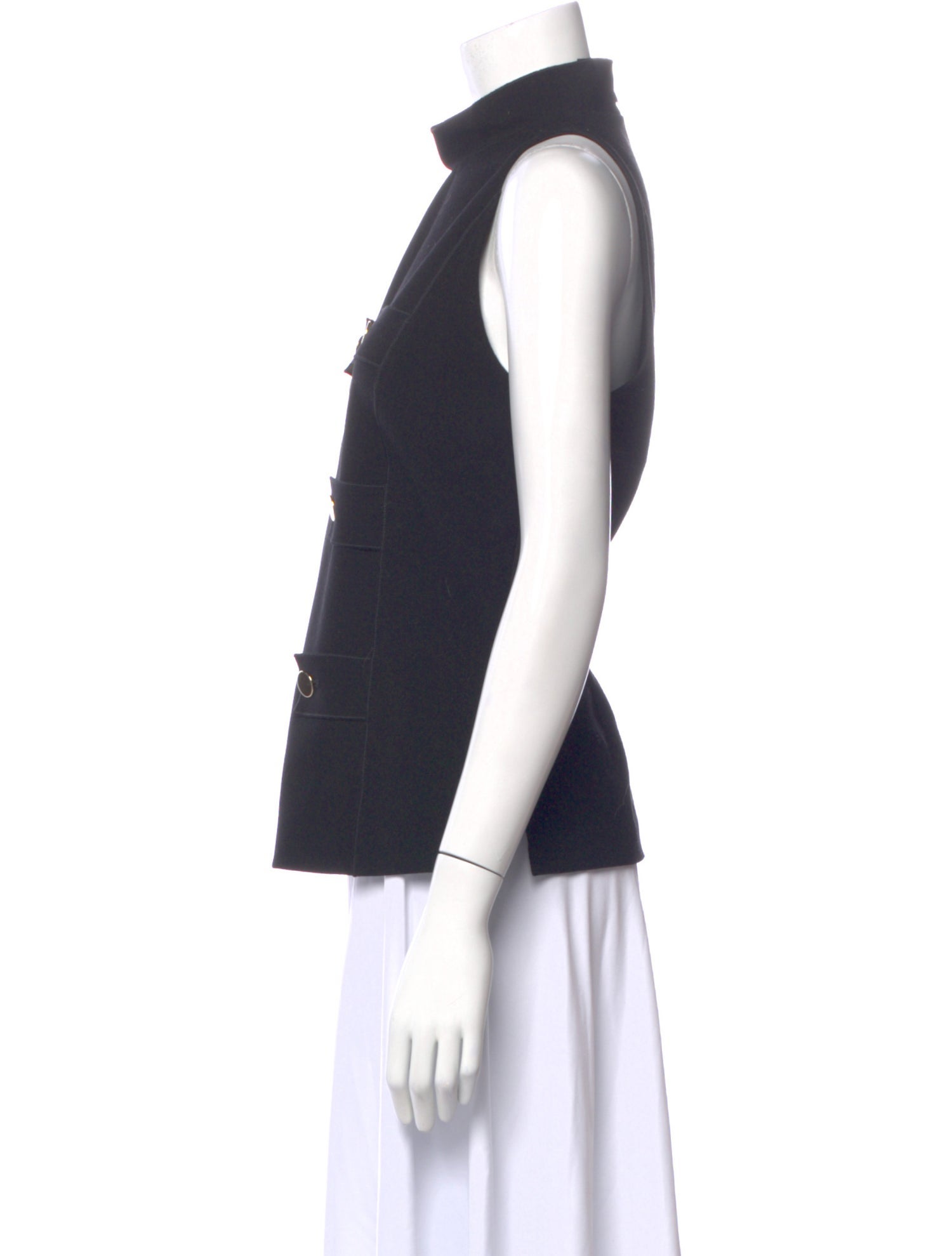 Derek Lam Mock Neck Sleeveless Top