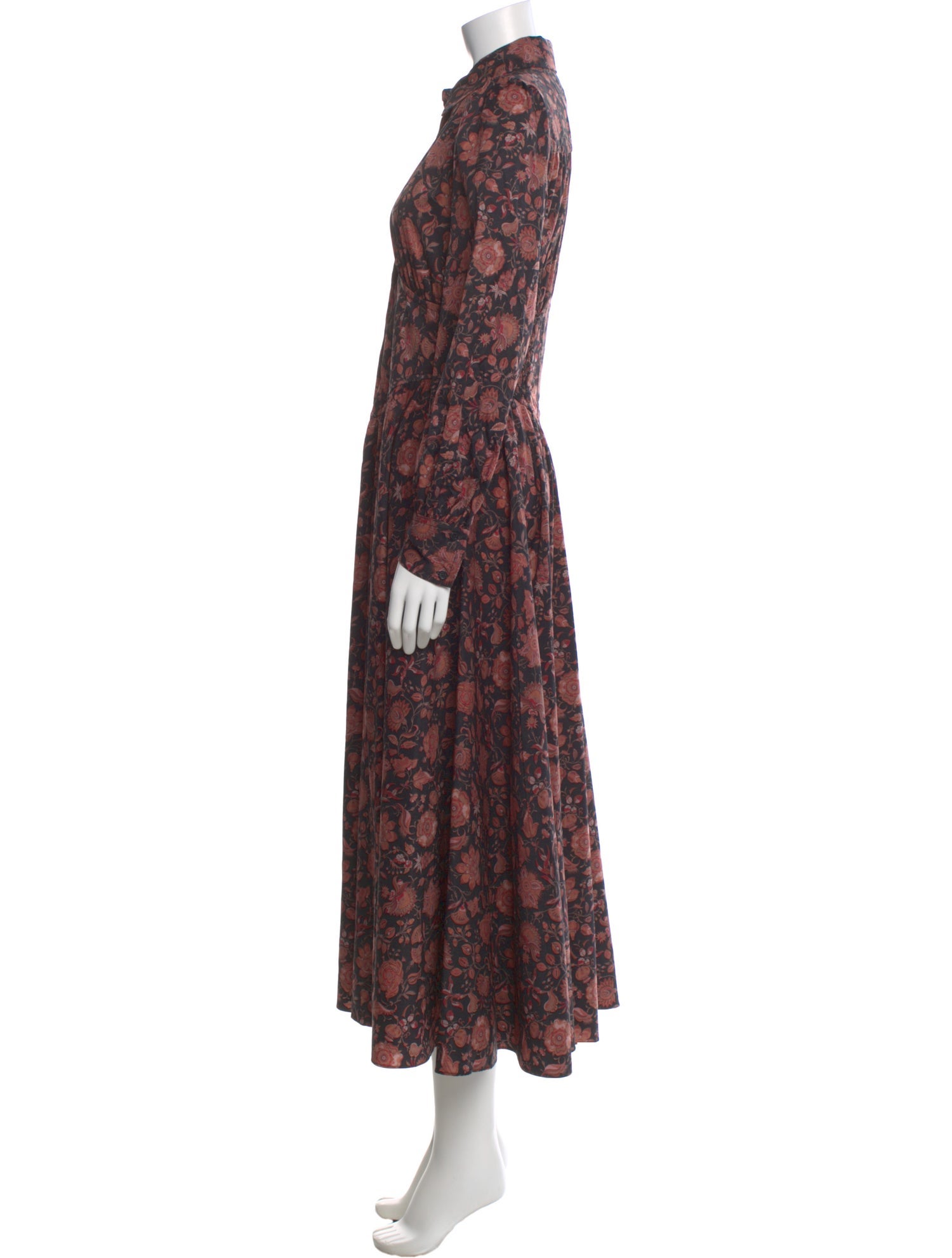 Derek Lam Floral Print Long Dress
