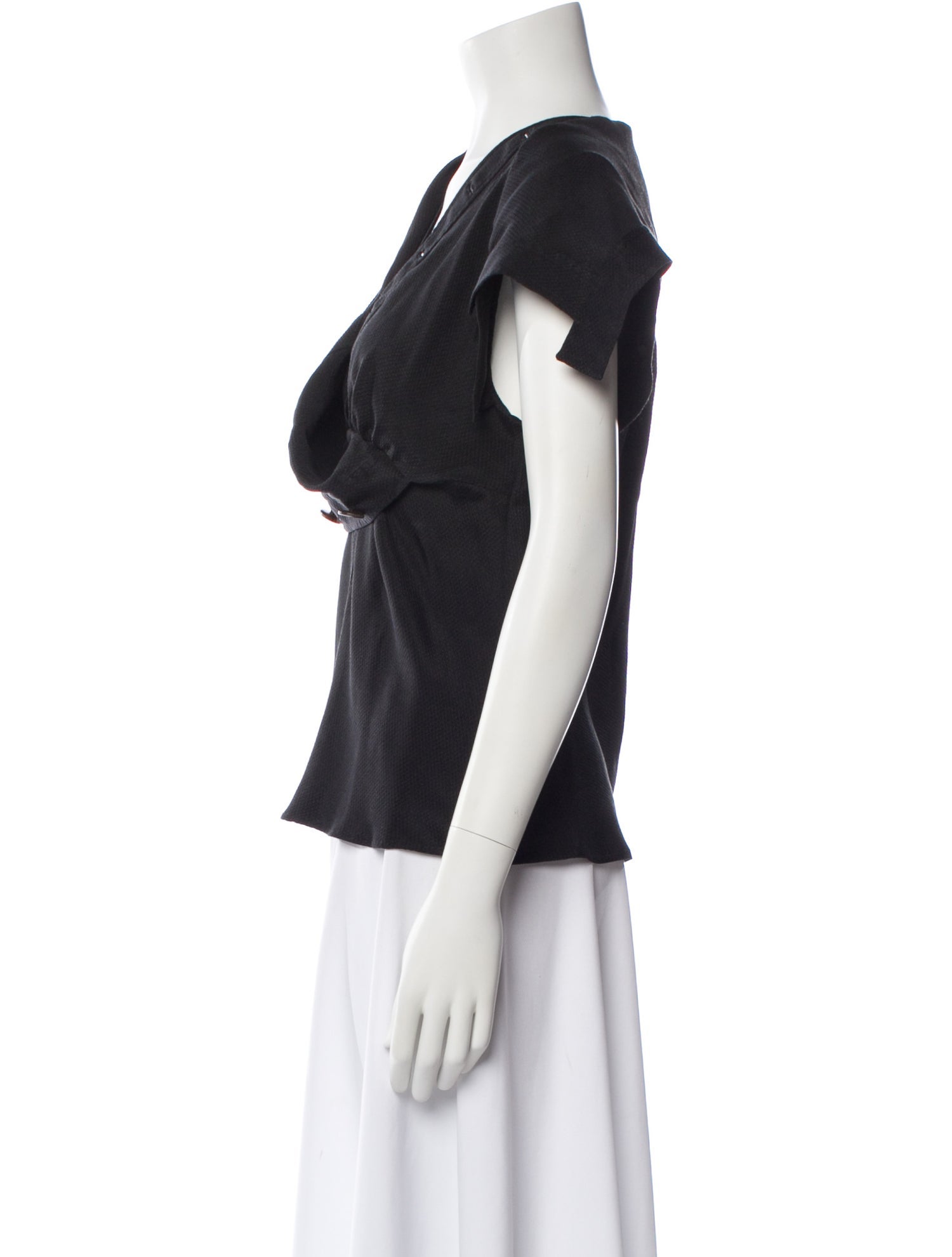 Derek Lam Silk V-Neck Top
