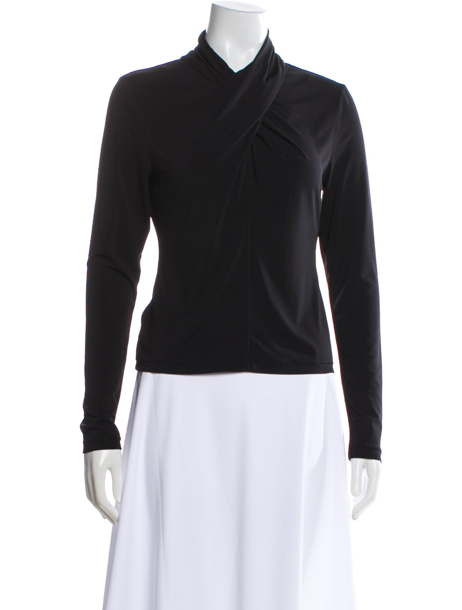 Derek Lam Cowl Neck Long Sleeve Top
