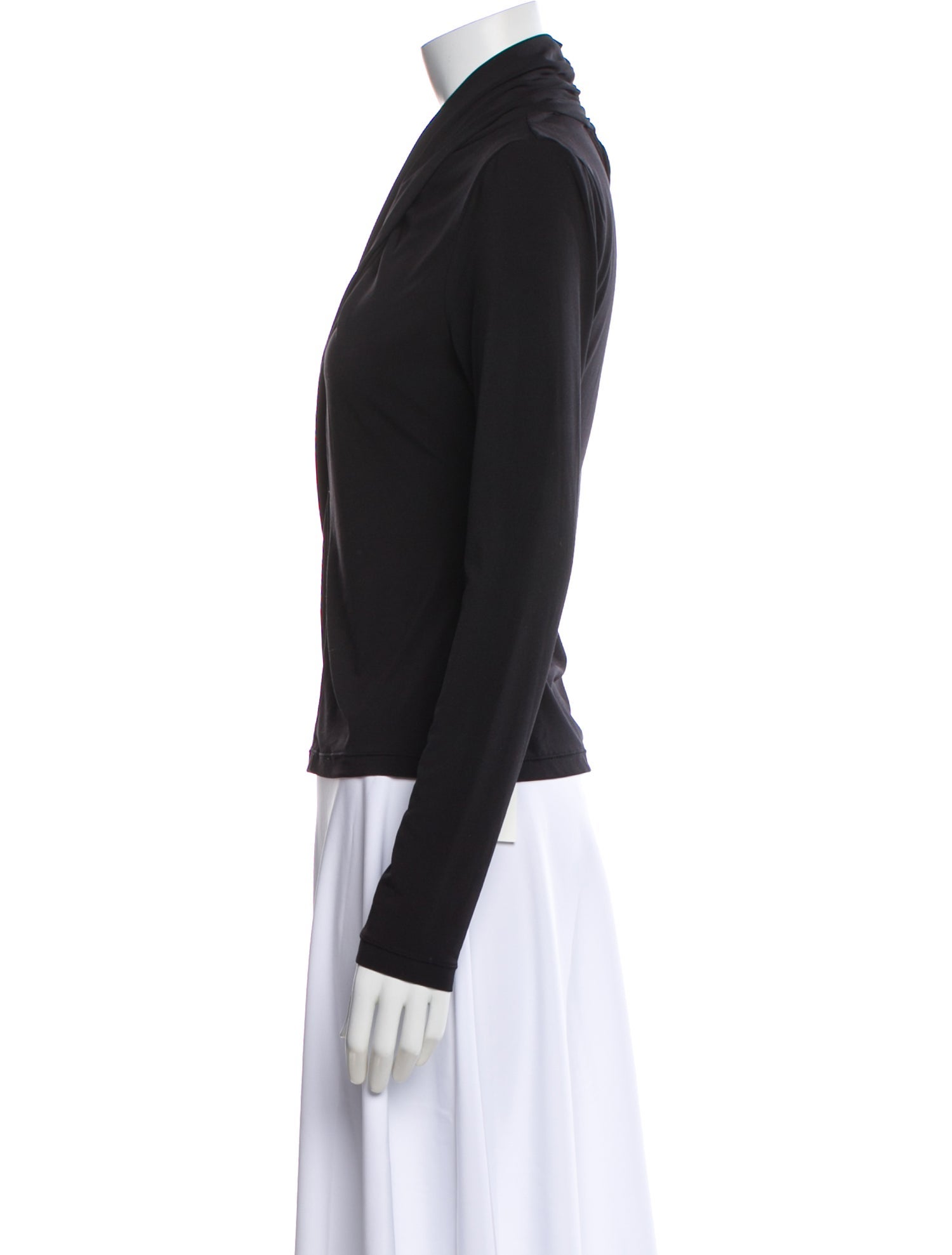Derek Lam Cowl Neck Long Sleeve Top
