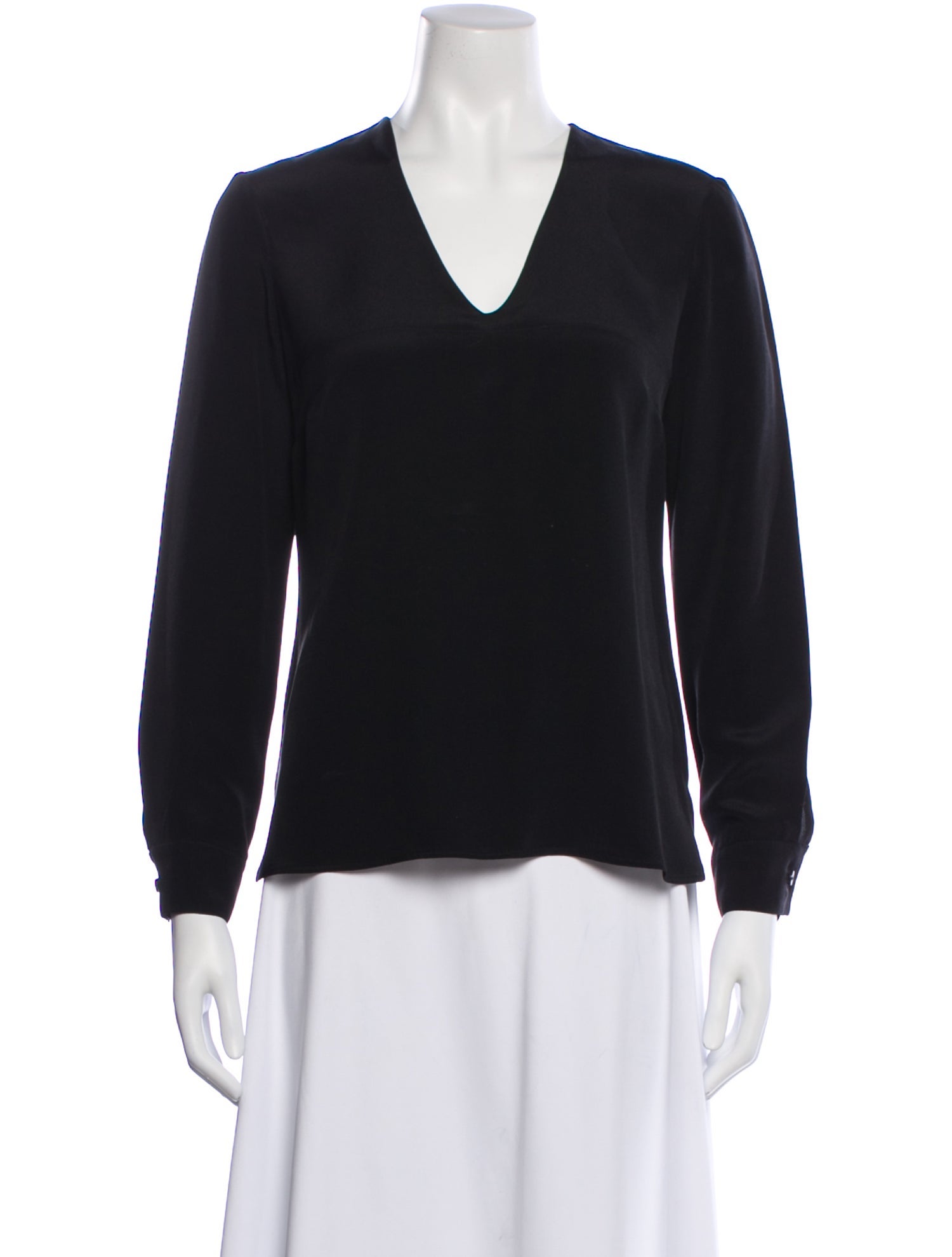 Derek Lam Silk V-Neck Top