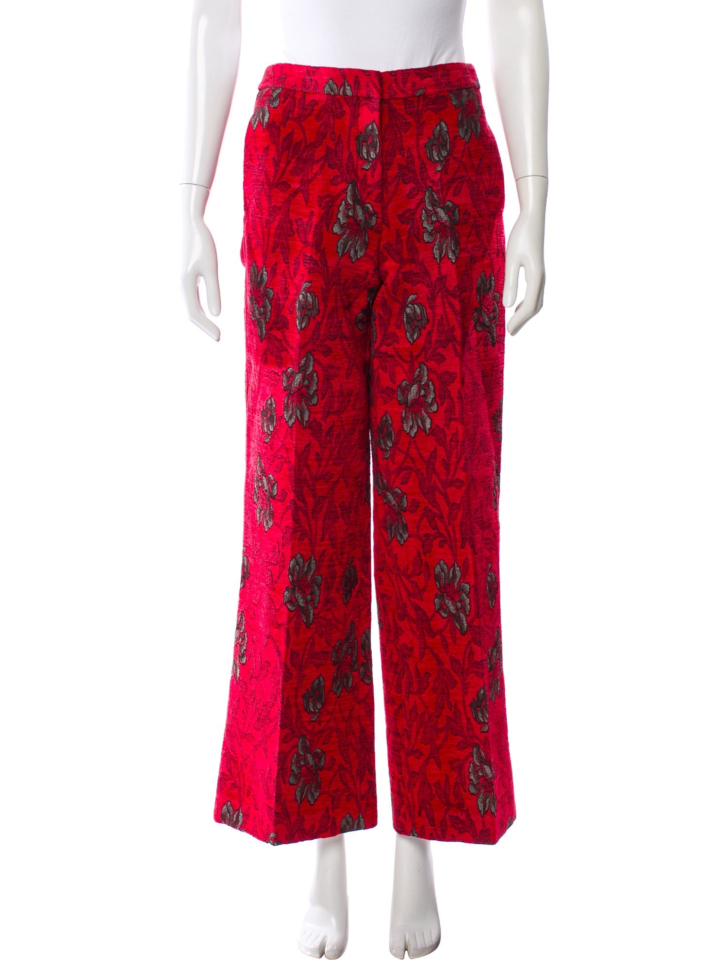 Derek Lam Printed Wide Leg Pants